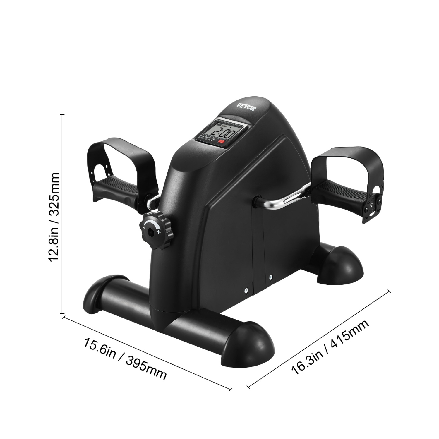 VEVOR Under Desk Bike Pedal Exerciser, Mini Exercise Bike for Arm/Leg Exercise, Multi-level Resistance Pedal Exerciser for Home Office Workout,