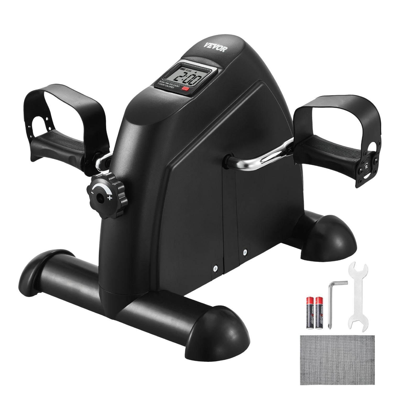 VEVOR Under Desk Bike Pedal Exerciser, Mini Exercise Bike for Arm/Leg Exercise, Multi-level Resistance Pedal Exerciser for Home Office Workout,