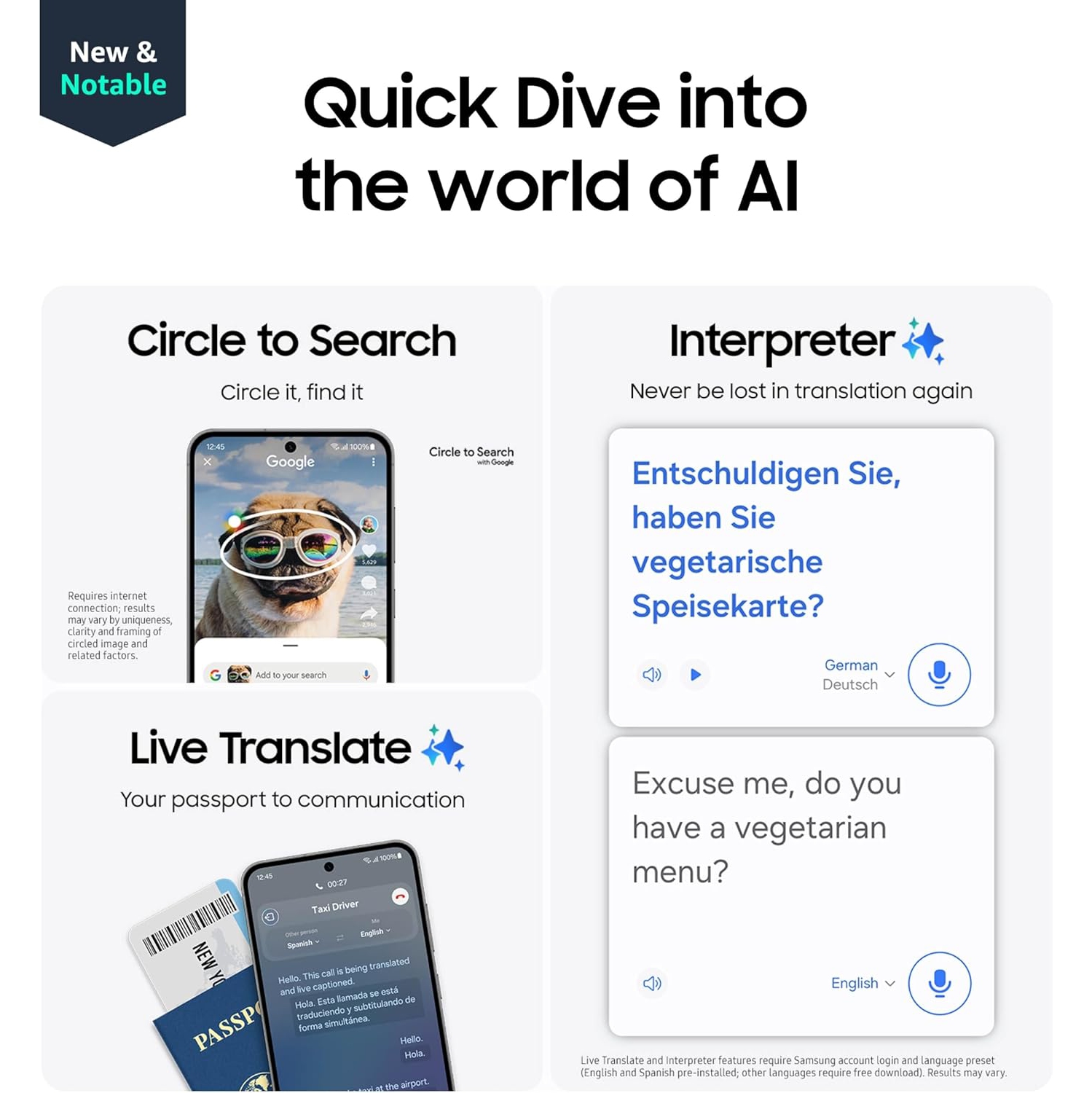 SAMSUNG Galaxy S24 FE AI Phone, 128GB Unlocked Android Smartphone, High-Res 50MP Camera, Long Battery Life, Brighter Display Screen, Gray