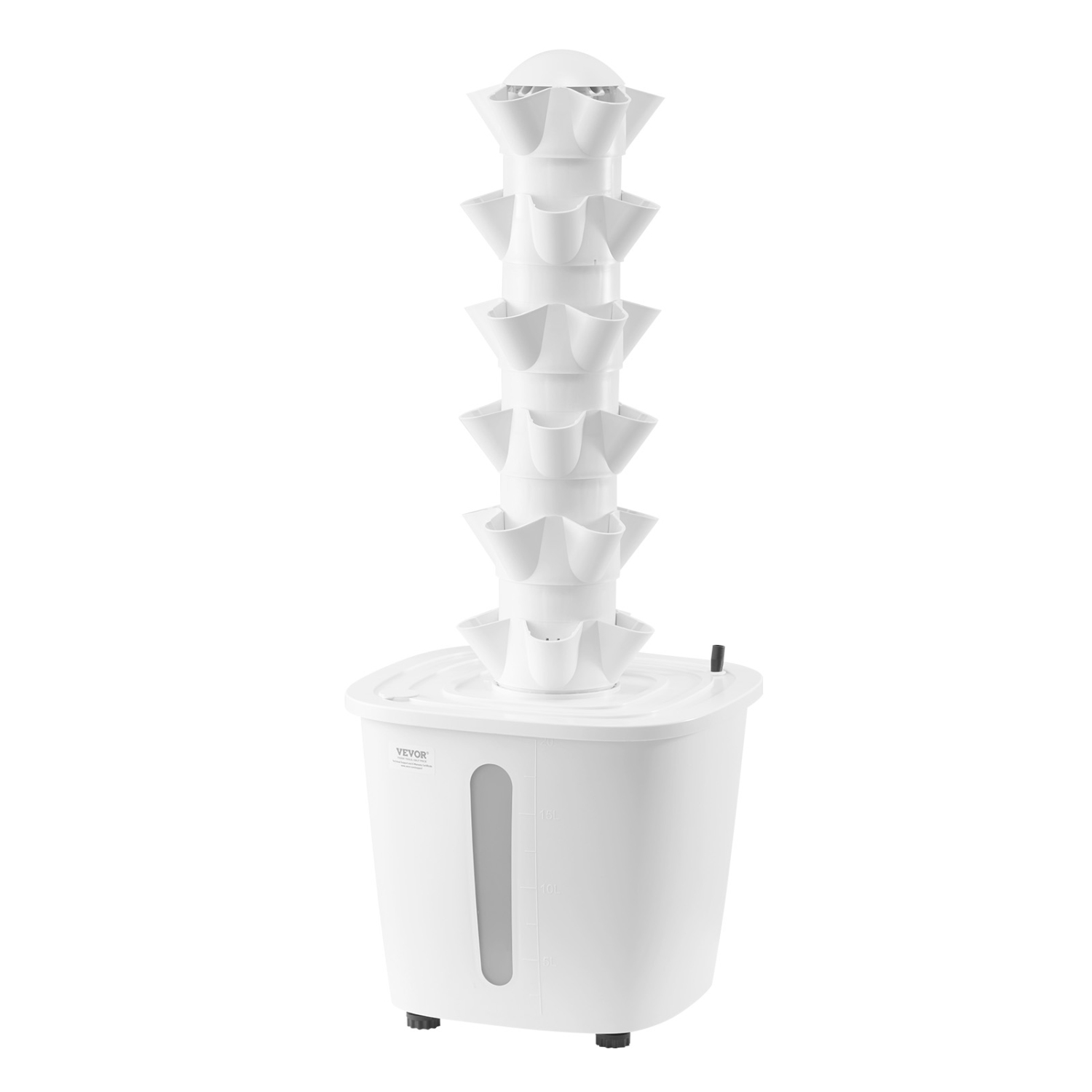 VEVOR 30 Pods Hydroponic Growing System, Vertical 6 Tiers Hydroponic Tower, Home Hydronic Garden with Water Pump & Timer, Water Circulation Plants