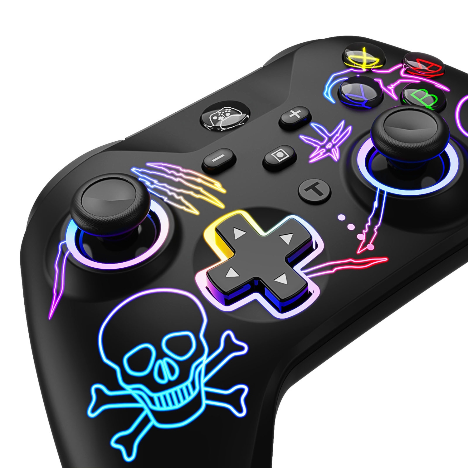 Switch wireless game controller with light Hall trigger wake-up detonation computer controller, suitable for all Switch consoles, PC, Android systems