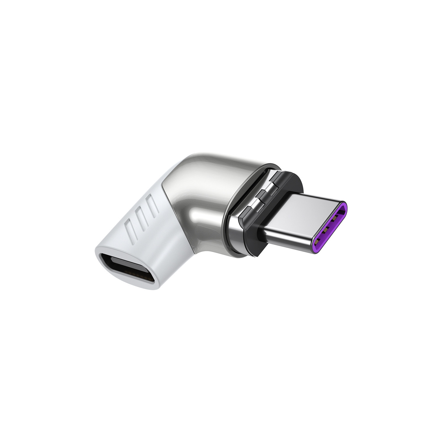 Adaptateur magnétique de type C de 120w, convertisseur coudé adapté pour téléphone mobile Apple charge rapide ordinateur portable transmission de