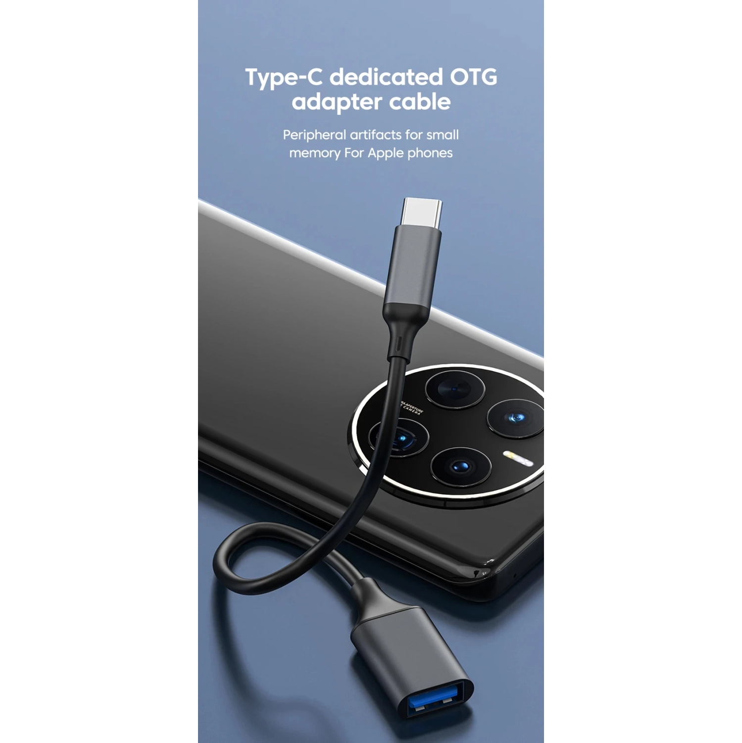 Adapté pour le téléphone mobile Huawei Samsung Adaptateur OTG Type-C à USB3.0 Câble adaptateur convertisseur d'extension d'ordinateur