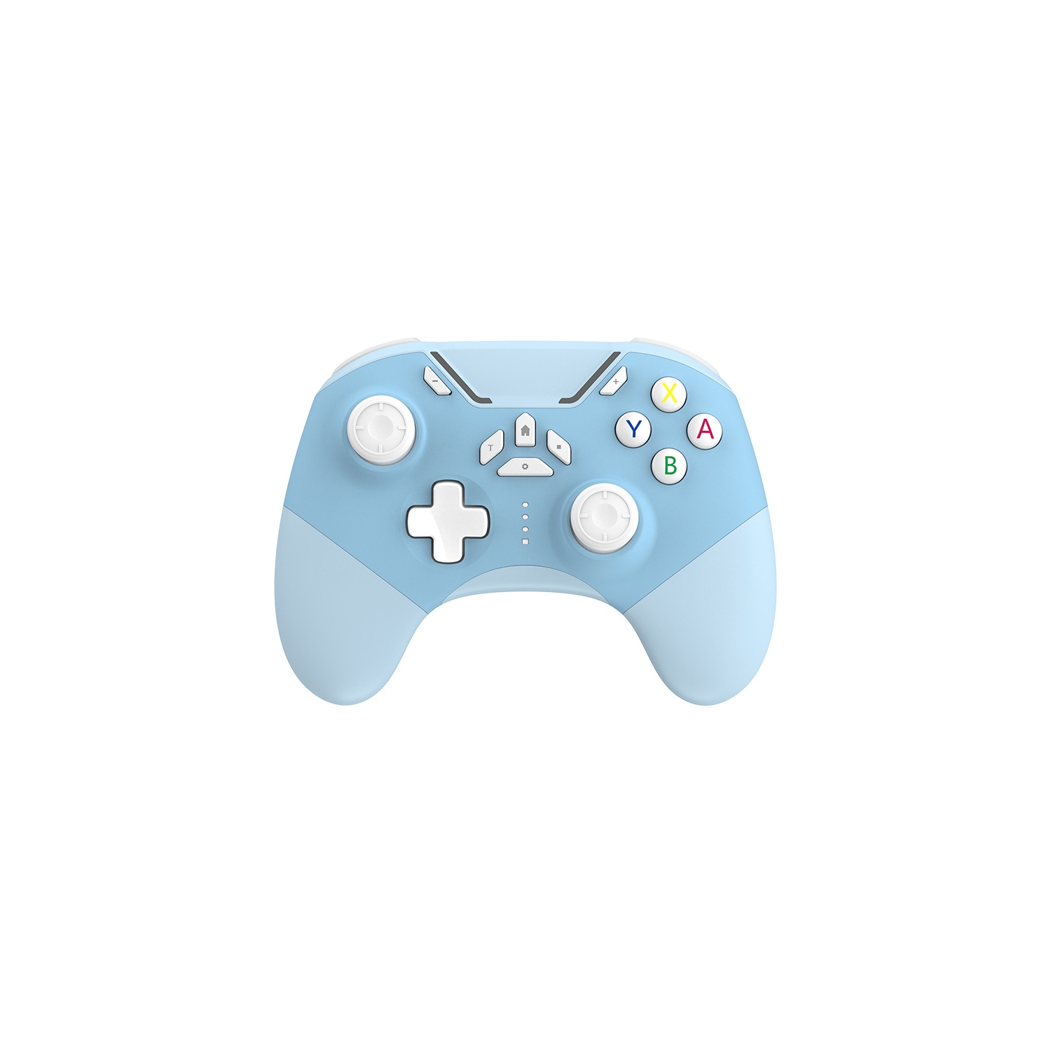 IOS controller compatible with Nintendo switch 2 windows computer mac bluetooth pro game controller light adjustment, vibration adjustment - blue