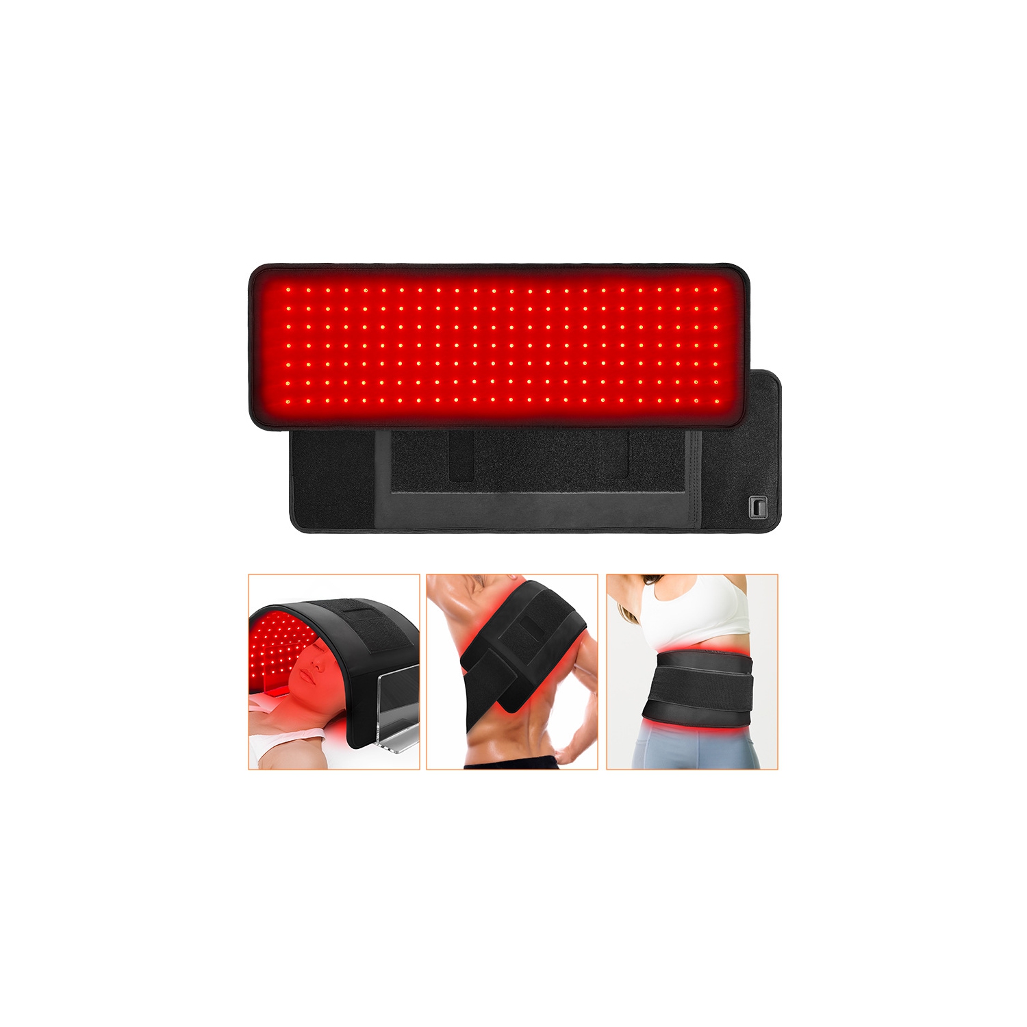 Red Light Therapy Mat for Body and Face,20*60CM Infrared Red Light Therapy Pad,660nm & 850nm Infrared Light Therapy Belt for Face Back Shoulder Knee
