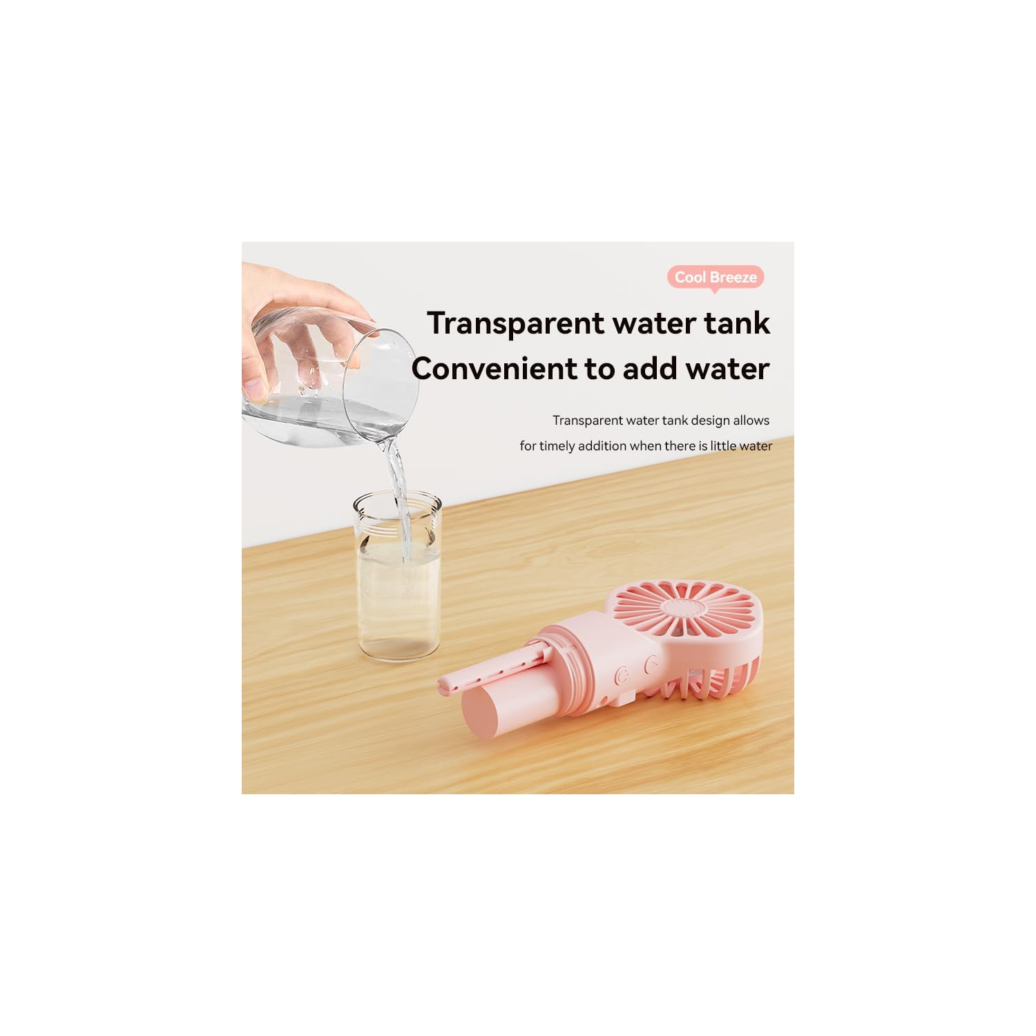 Handheld spray fan Multifunctional desktop folding small fan spray humidifier Outdoor handheld hanging neck spray fan F3 Handheld spray fan