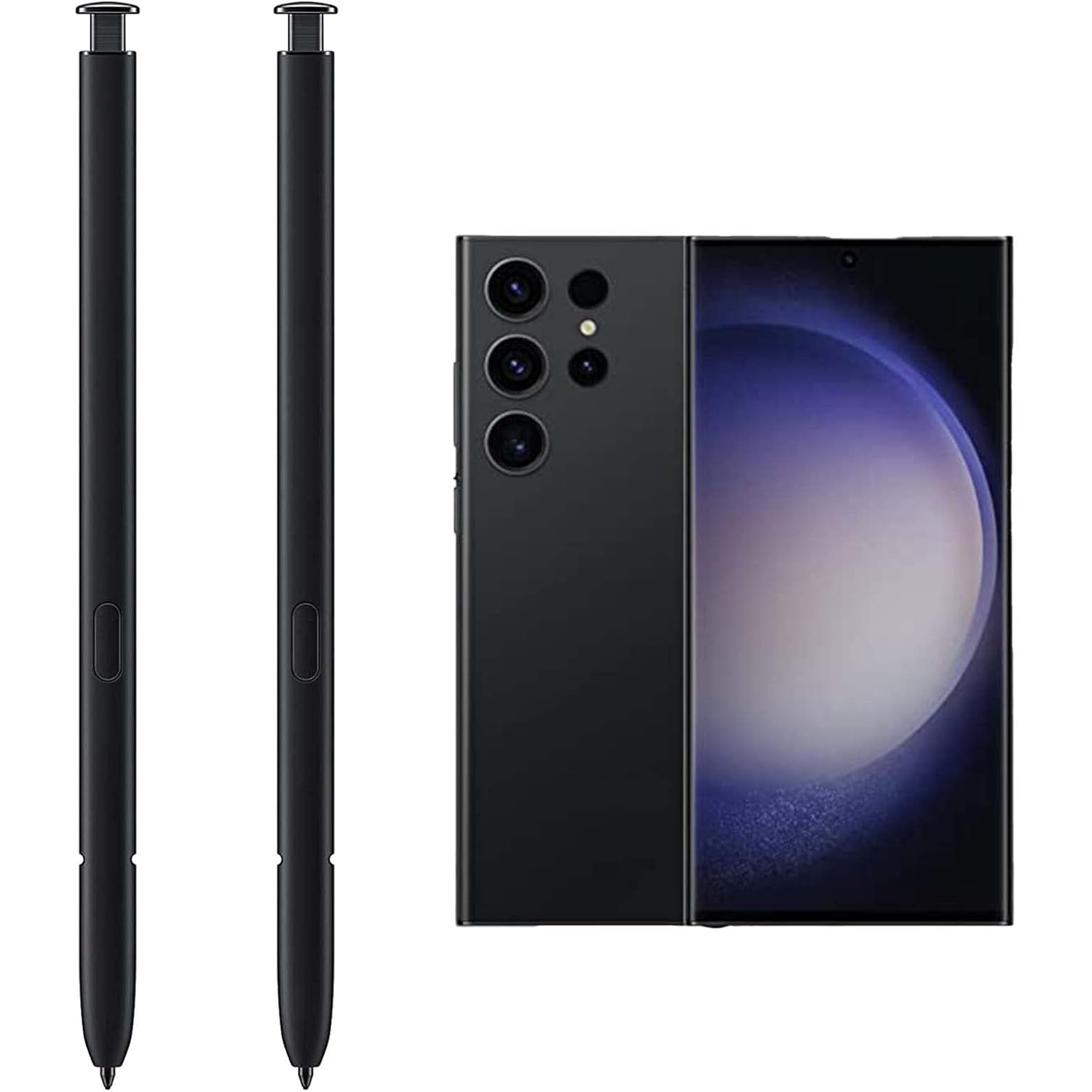 2 Pack for Galaxy S23 Ultra Pen Replacement for Samsung Galaxy S23 Ultra 5G,S23 Ultra Stylus S Pen Replacement(Phantom Black)