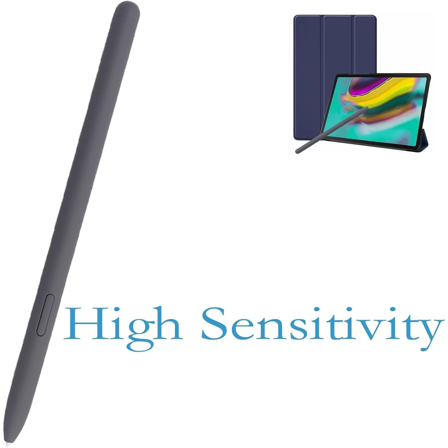Grey Galaxy Tab S9 FE S Pen for Samsung Galaxy Tab S9 FE Stylus Pen Replacement + Free 5 Tips for Samsung Galaxy Tab S9 FE Stylus S Pen