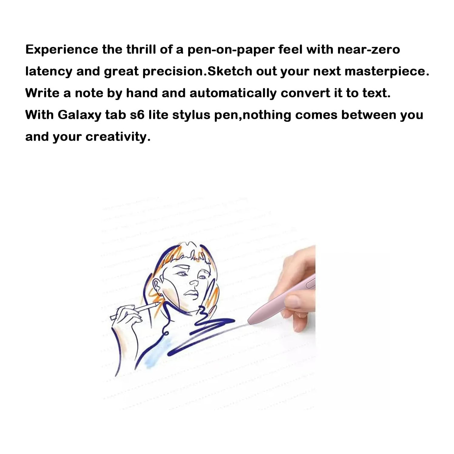 C 2 Pcs Tab S6 Lite Stylus Pen Replacement for Samsung Galaxy S6 Tab S6 Lite SM-P610N,P615,P610 Stylus S6 Pen 4096 Levels of Pressure