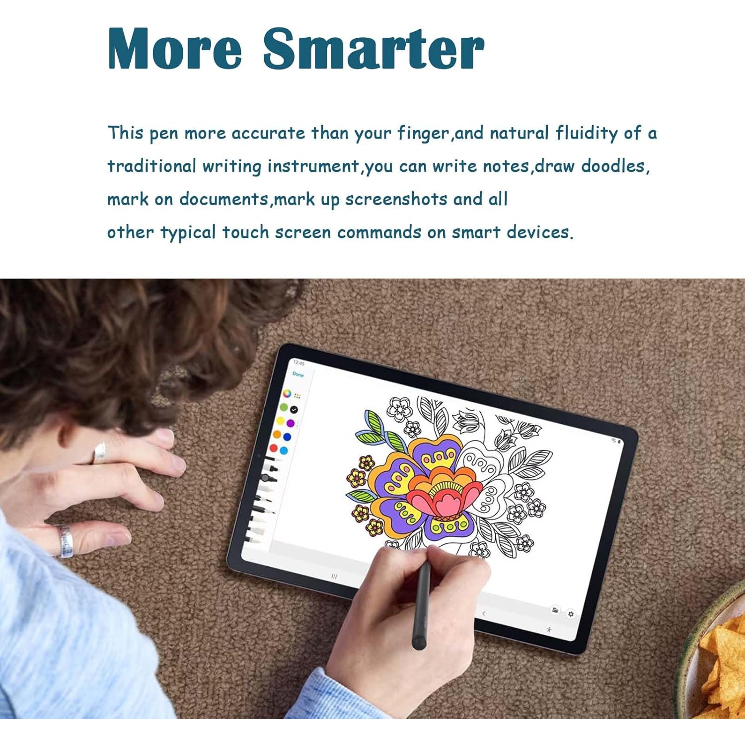 2 Pcs Tab S6 Lite Stylus Pen Replacement for Samsung Galaxy S6 Tab S6 Lite Stylus S6 Pen Touch Pen S Pen Replacement Tab S6 NoBluetooth(Black)