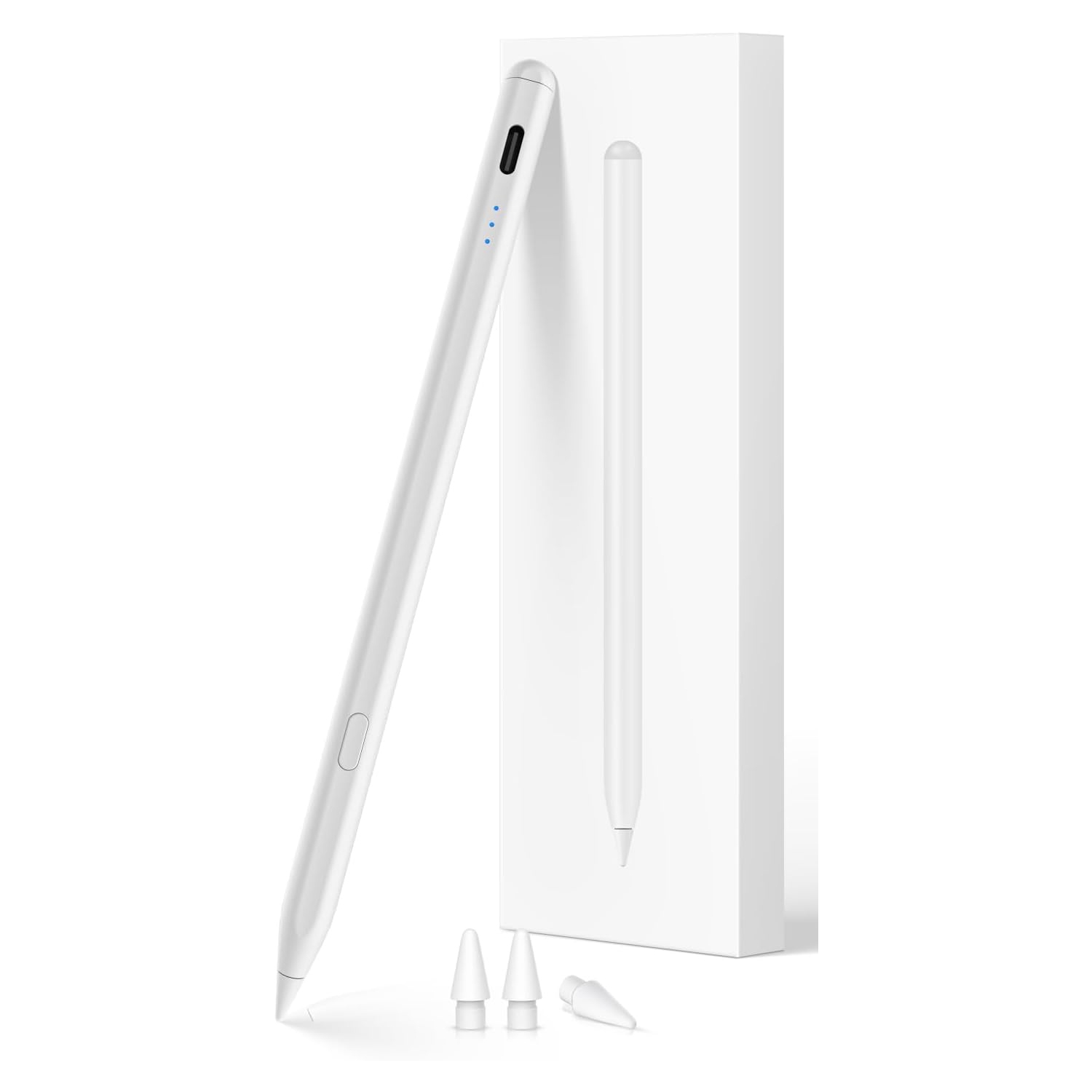 Stylus Pen for iPad 2018-2025, USB-C Fast Charging Pencil, Pixel-Perfect Tilt Sensitivity for iPad 11/10/9/8/7/6/A16, iPad Mini 7/6/5, iPad Air M3/M2