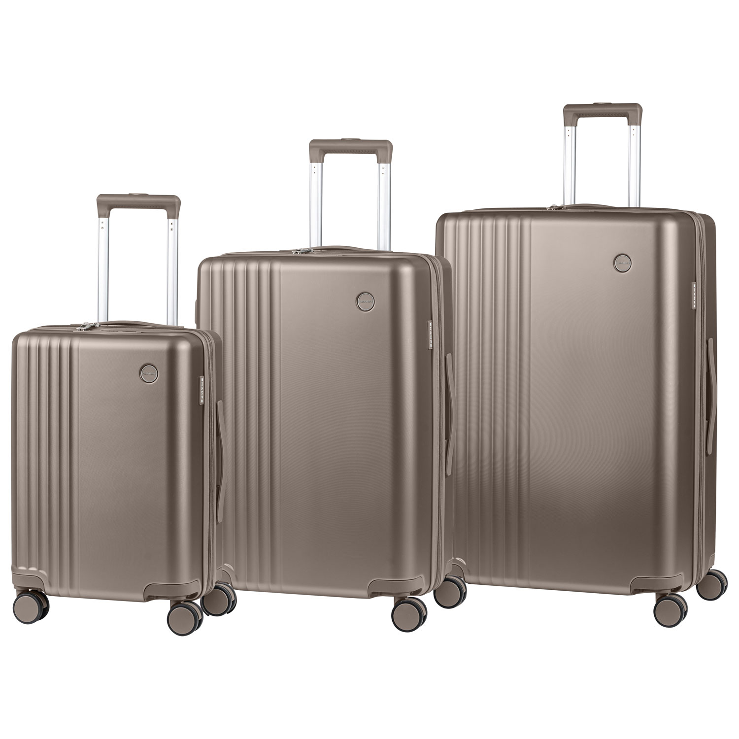 Champs Velora 3-Piece Hard Side Expandable Luggage Set - Grey