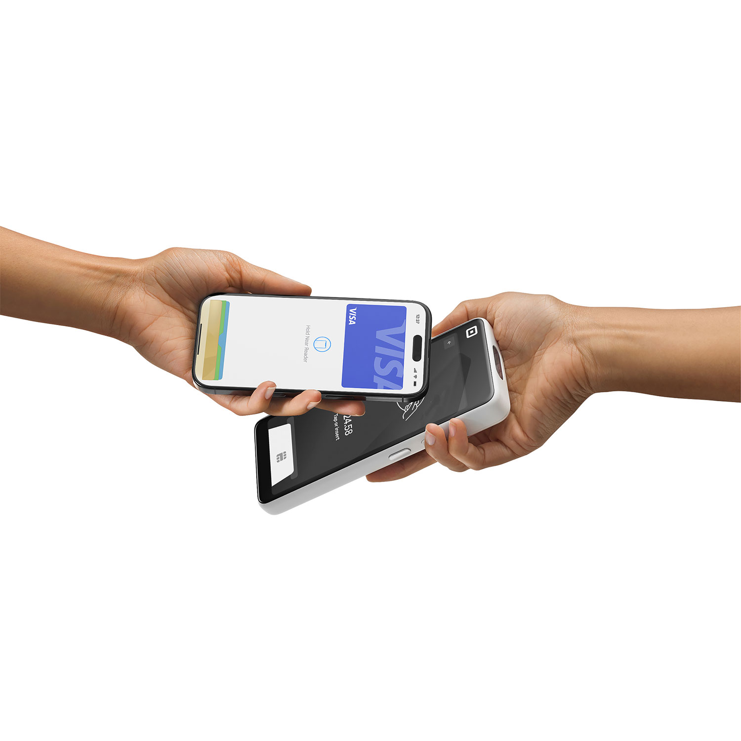 Square Handheld Portable Credit Card Machine - Mineral White