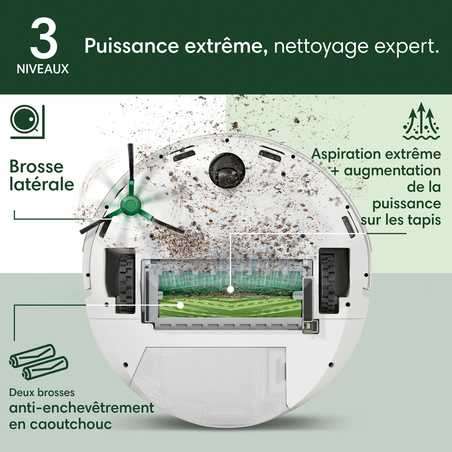 Aspirateur robot Roomba Max 705 Combo avec station AutoEmpty d'iRobot - Blanc