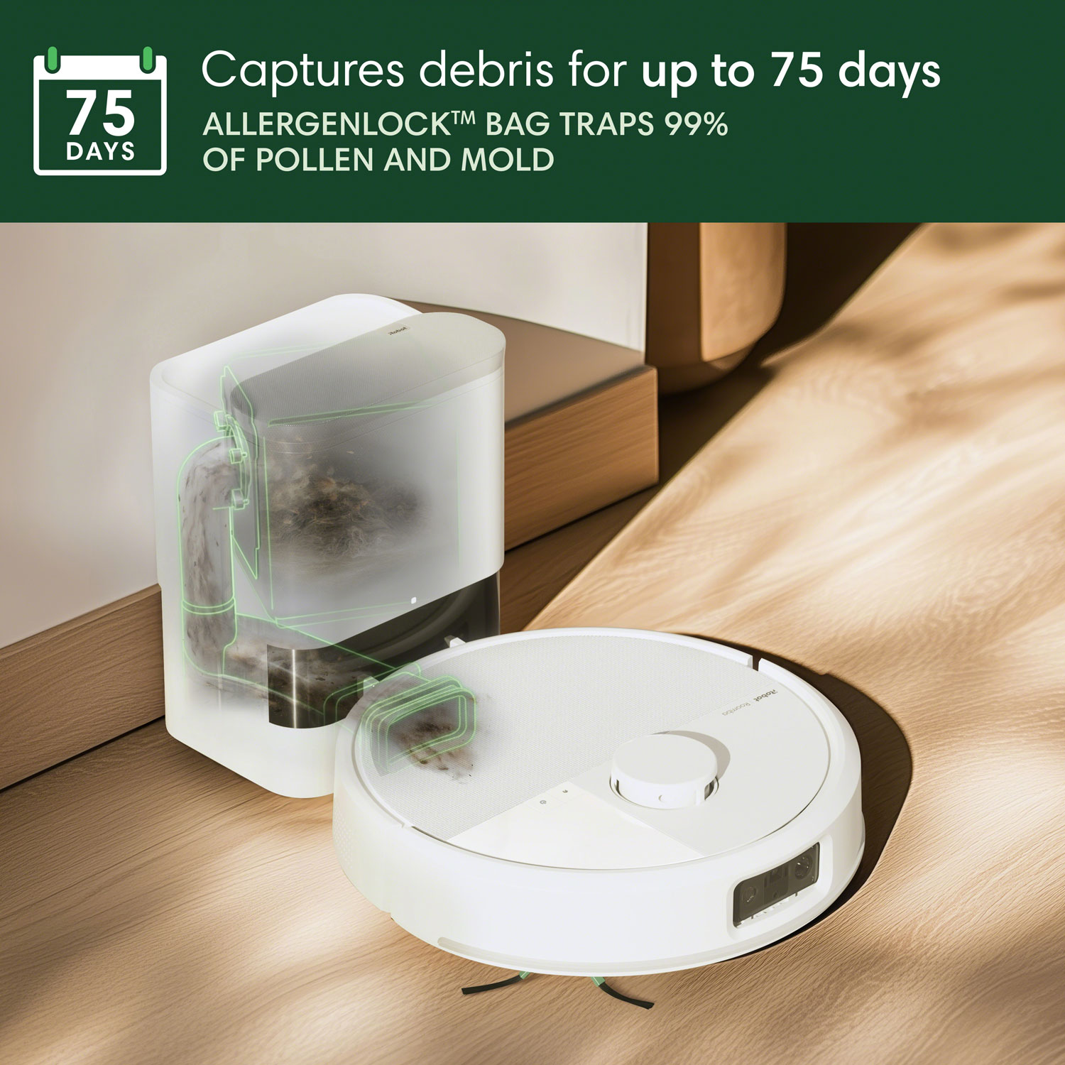 Aspirateur robot Roomba Max 705 Combo avec station AutoEmpty d'iRobot - Blanc