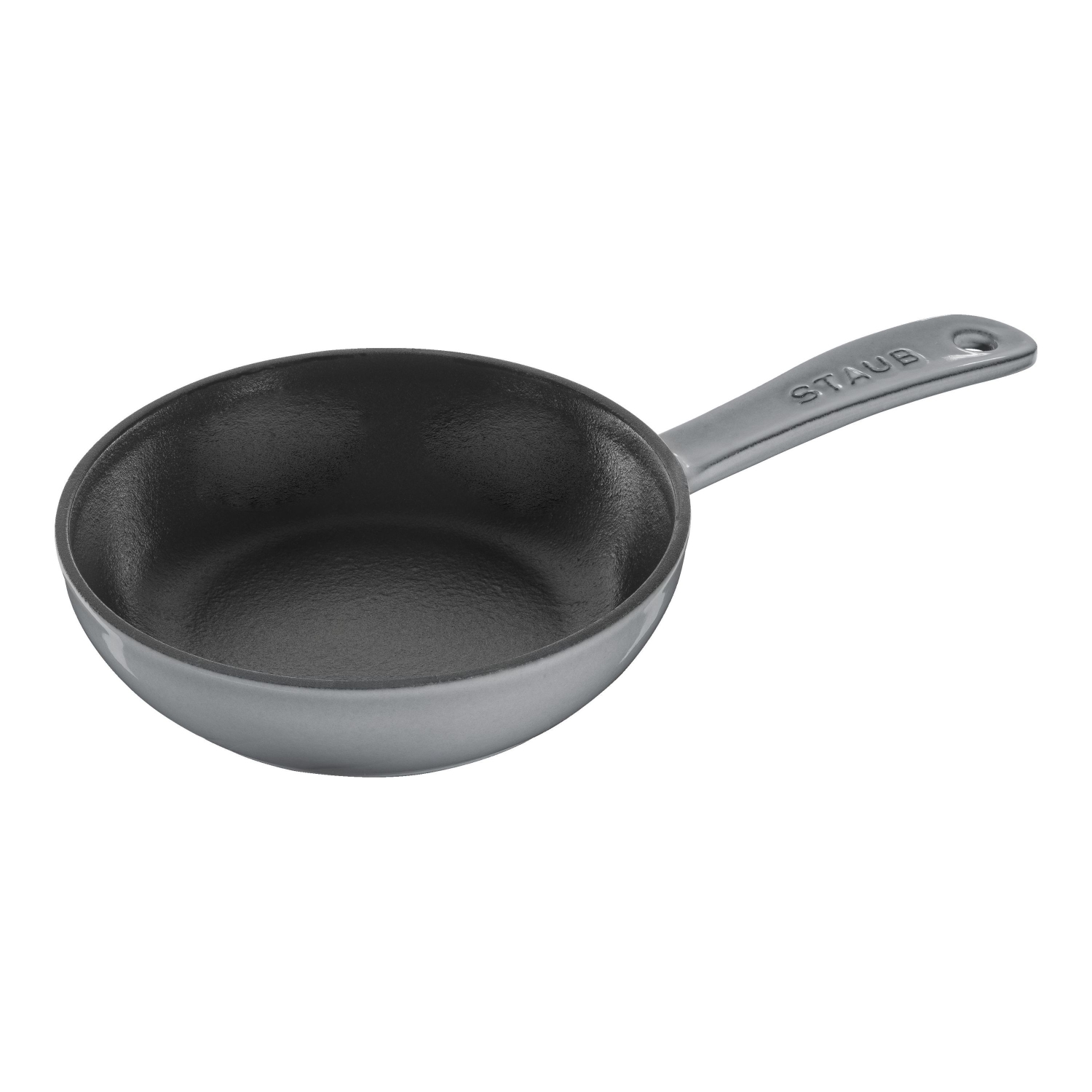 STAUB Pans 16 cm / 6.5 inch Cast Iron Frying Pan, Graphite-Grey