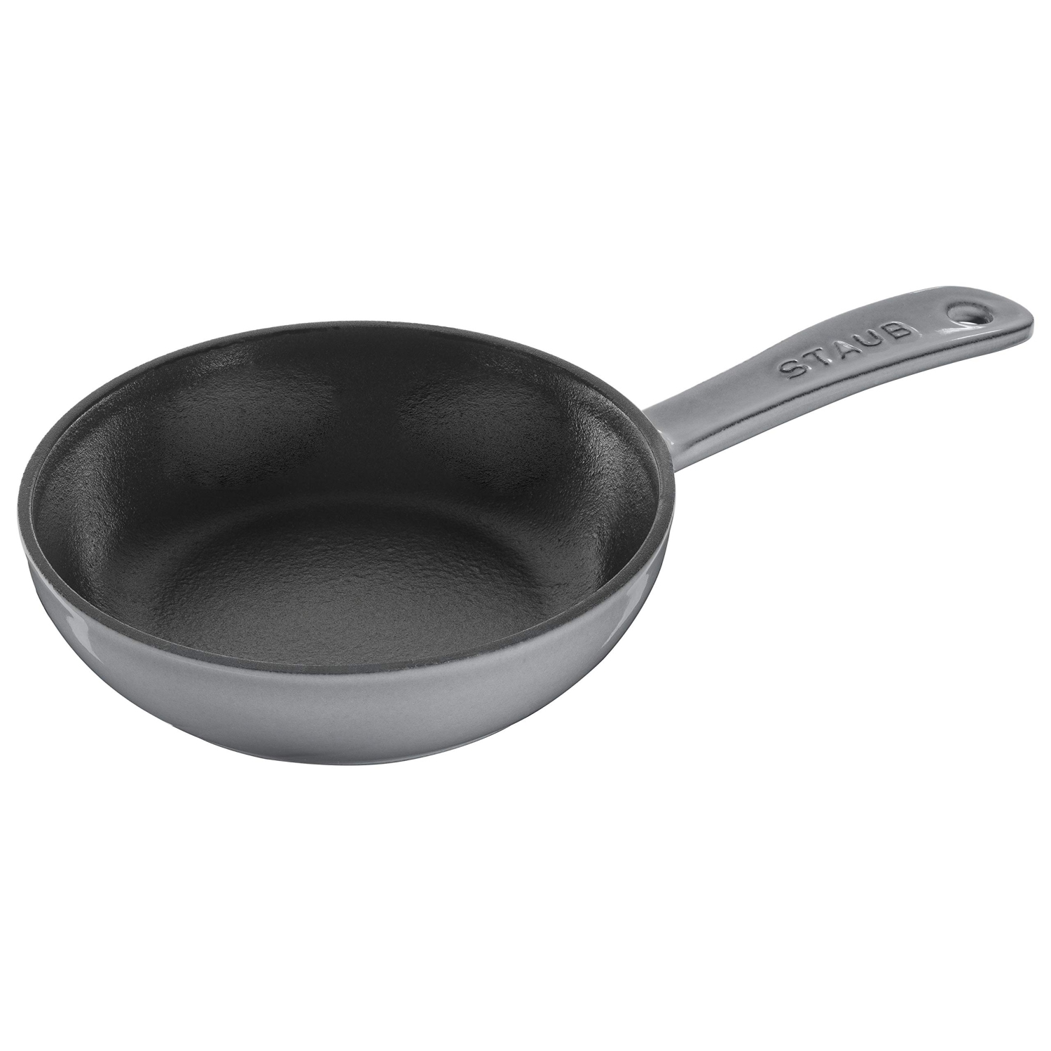 STAUB Pans 16 cm / 6.5 inch Cast Iron Frying Pan, Graphite-Grey