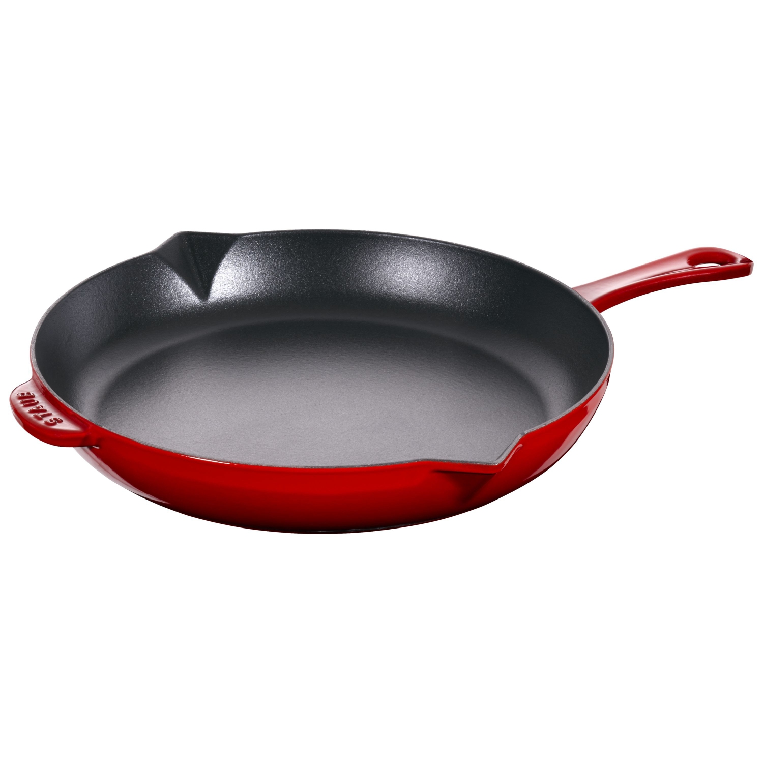 STAUB Pans 26 cm / 10 inch Cast Iron Frying Pan, Cherry