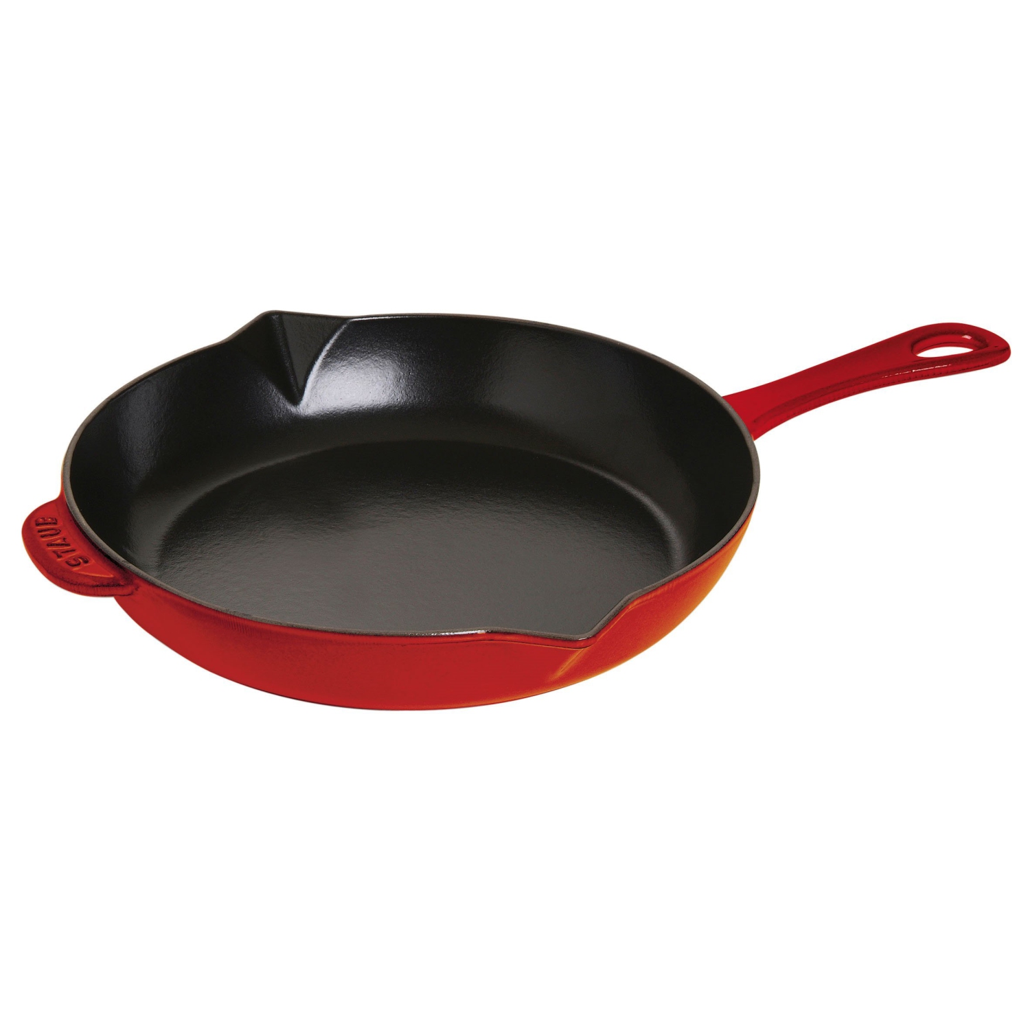 STAUB Pans 26 cm / 10 inch Cast Iron Frying Pan, Cherry