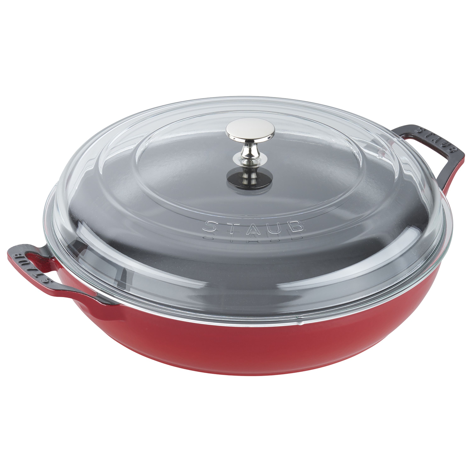 STAUB – Braisière/sauteuse ronde en fonte 3,5&nbsp;L, cerise