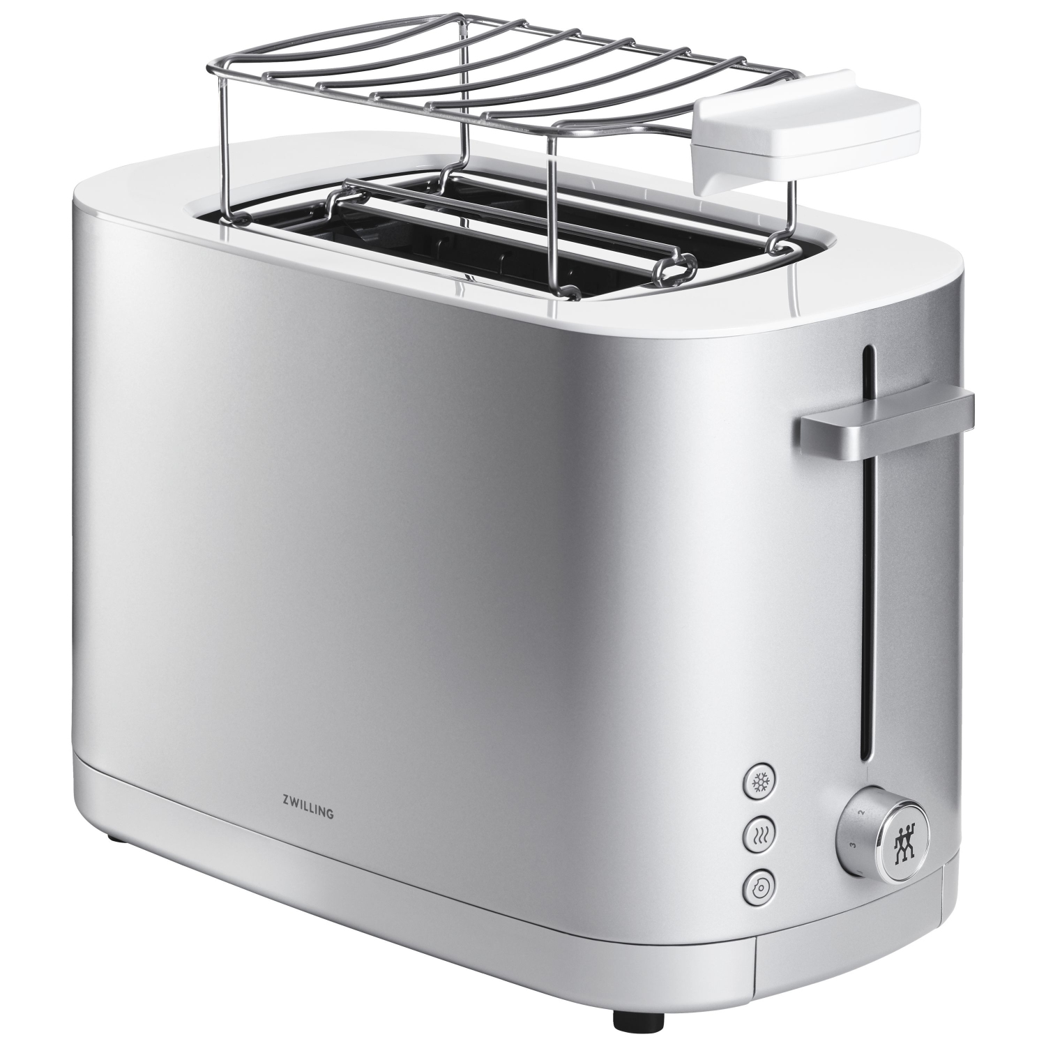 ZWILLING Enfinigy Bun Warmer, 2 Short Slots, Silver