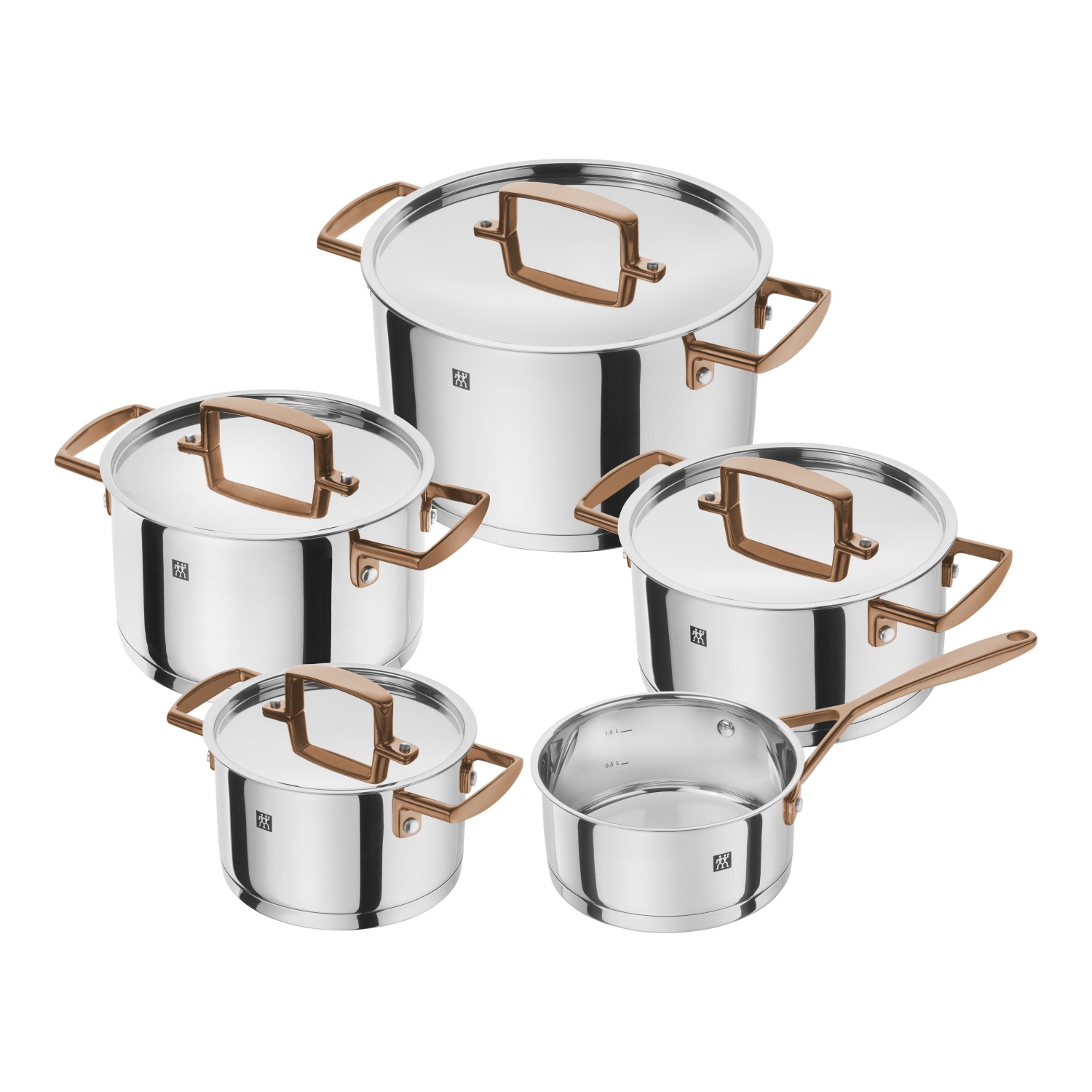 Ensemble de 9 casseroles Bellasera de ZWILLING EN acier inoxydable 18/10
