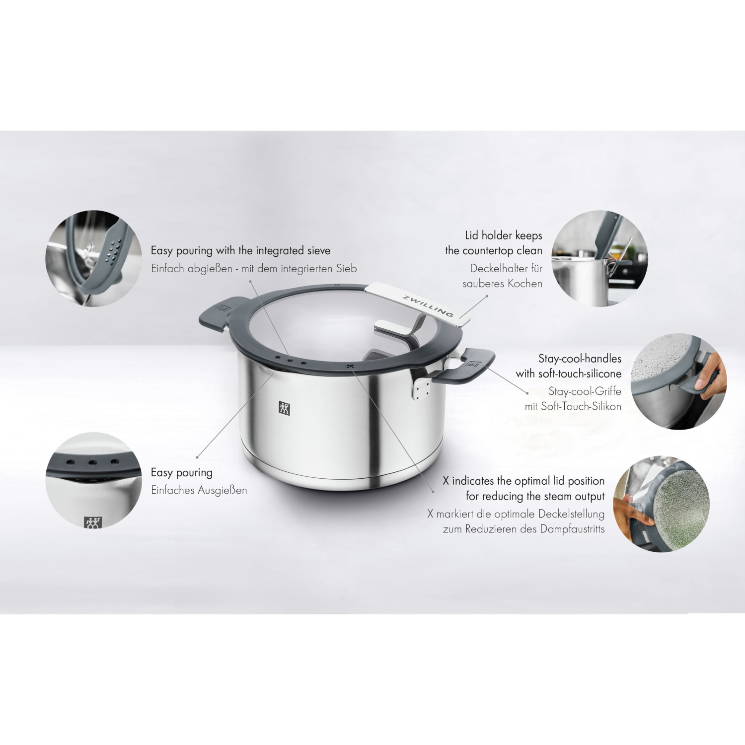 ZWILLING Simplify – Ensemble de casseroles, 9 pièces, acier inoxydable