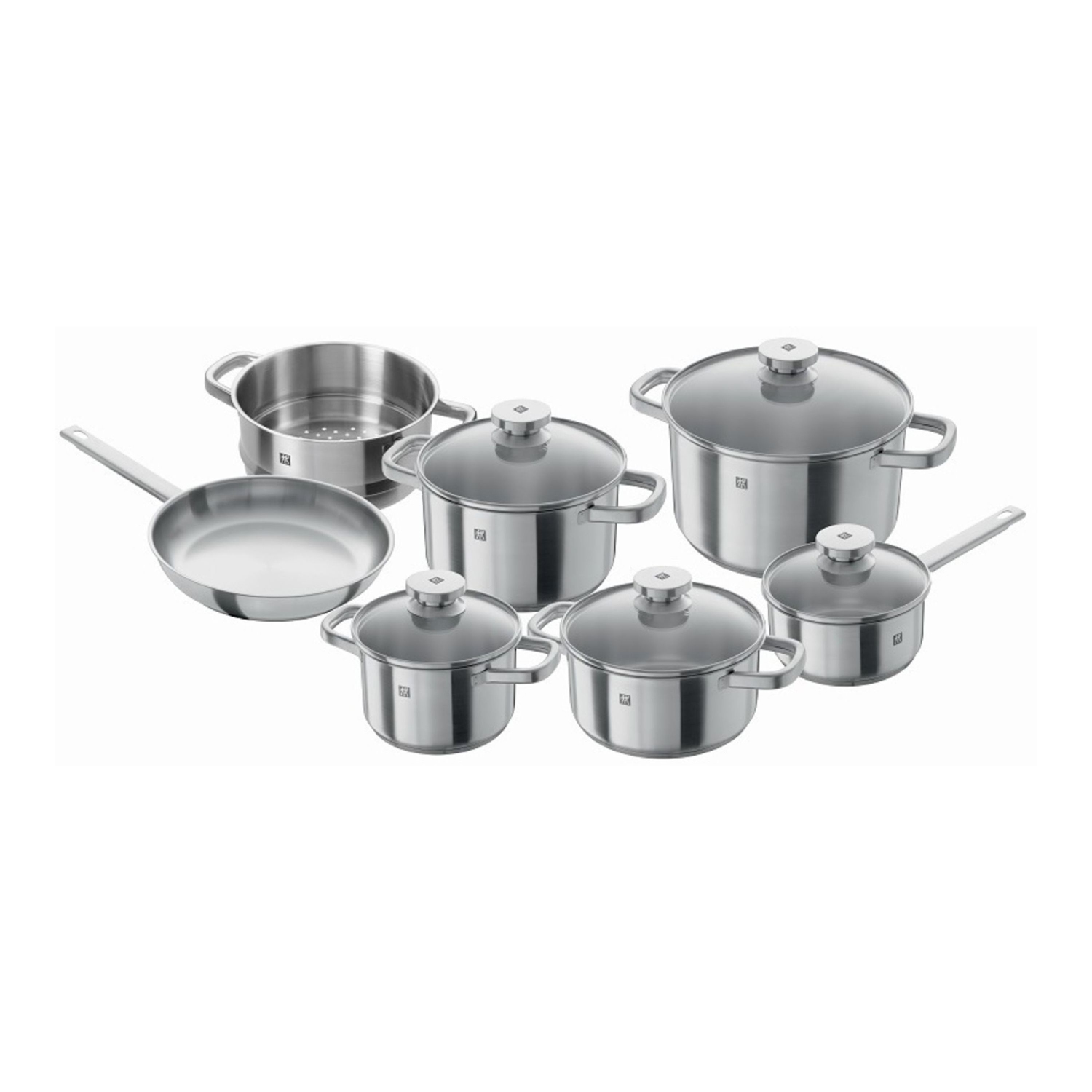 ZWILLING Joy Cookware Set, 12 Piece 18/10 Stainless Steel