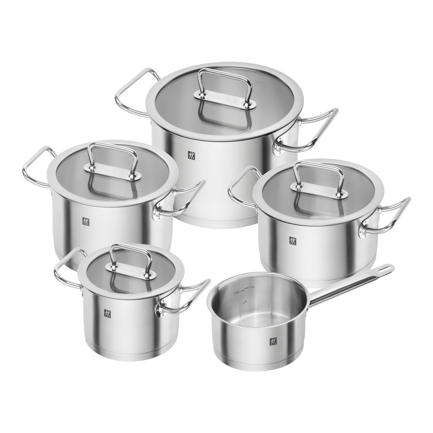 ZWILLING – Batterie de cuisine Pro 9 pièces, 5 pièces, acier inoxydable 18/10