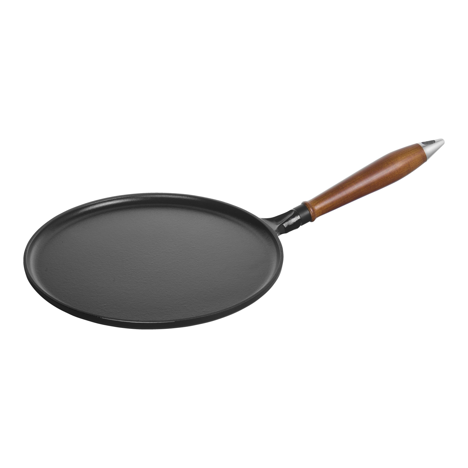 Poêle à crêpes en fonte 28&nbsp;cm DE STAUB Pans avec poignée en bois