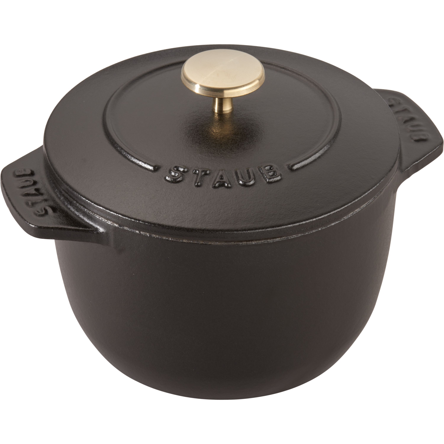STAUB – Cocotte à riz ronde en fonte La Cocotte 725 mL, noir