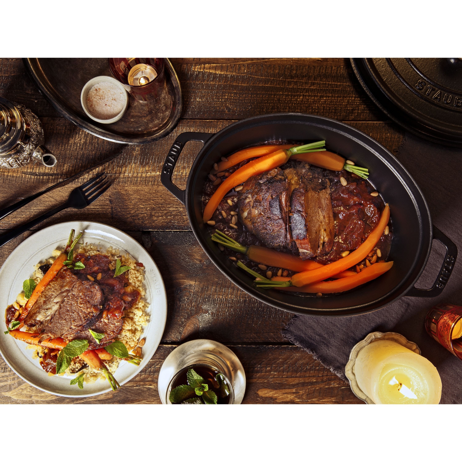 STAUB – Cocotte ovale en fonte La Cocotte 6,75&nbsp;L, noir