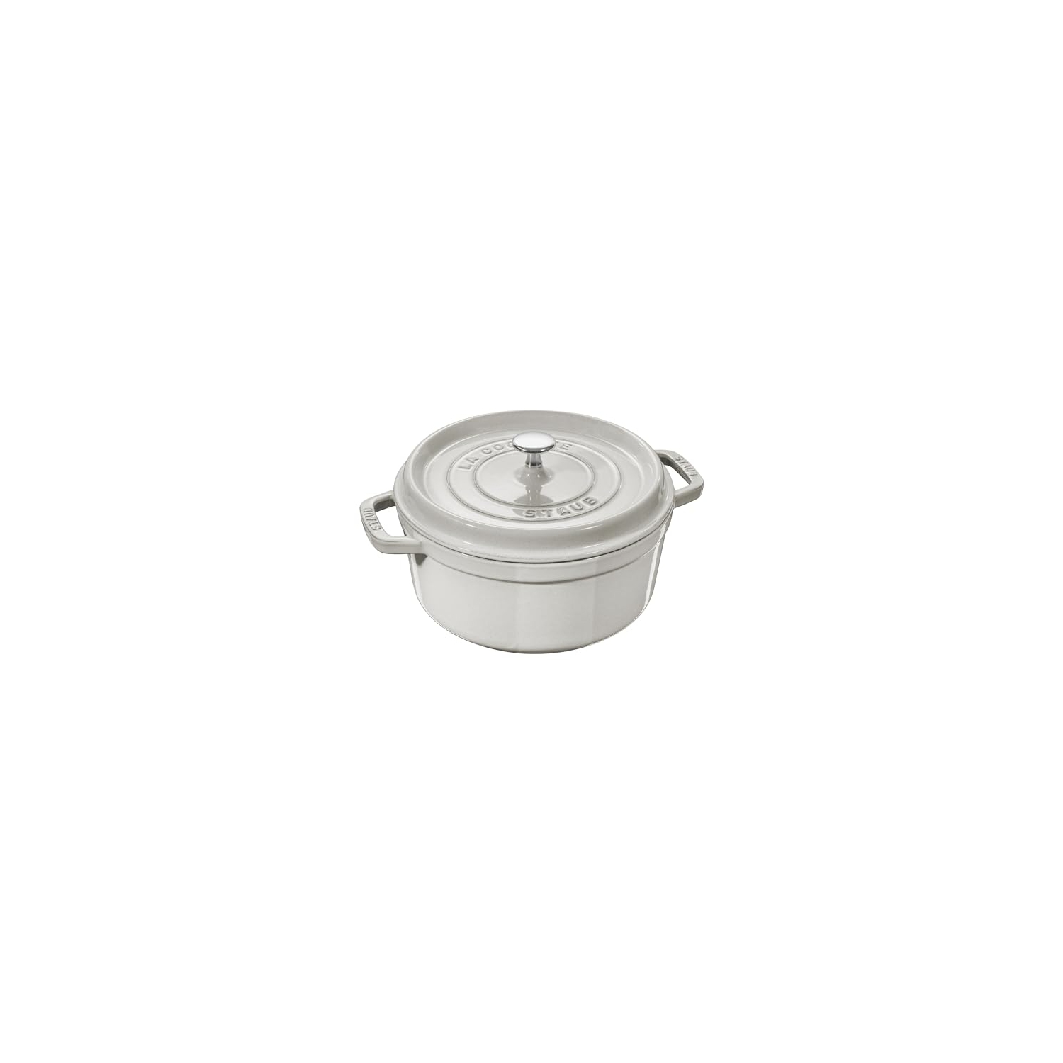 STAUB La Cocotte 5,25&nbsp;L – Cocotte ronde en fonte, truffe blanche