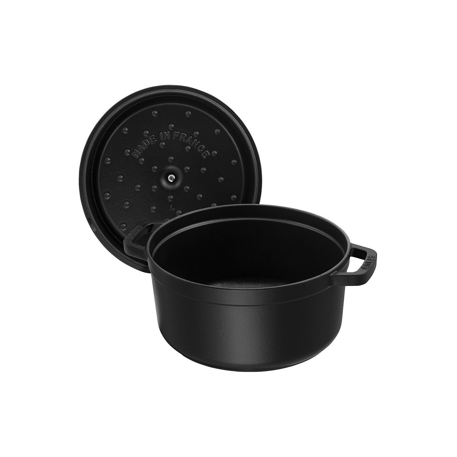 STAUB – Cocotte ronde en fonte La Cocotte 3,7 L, noir