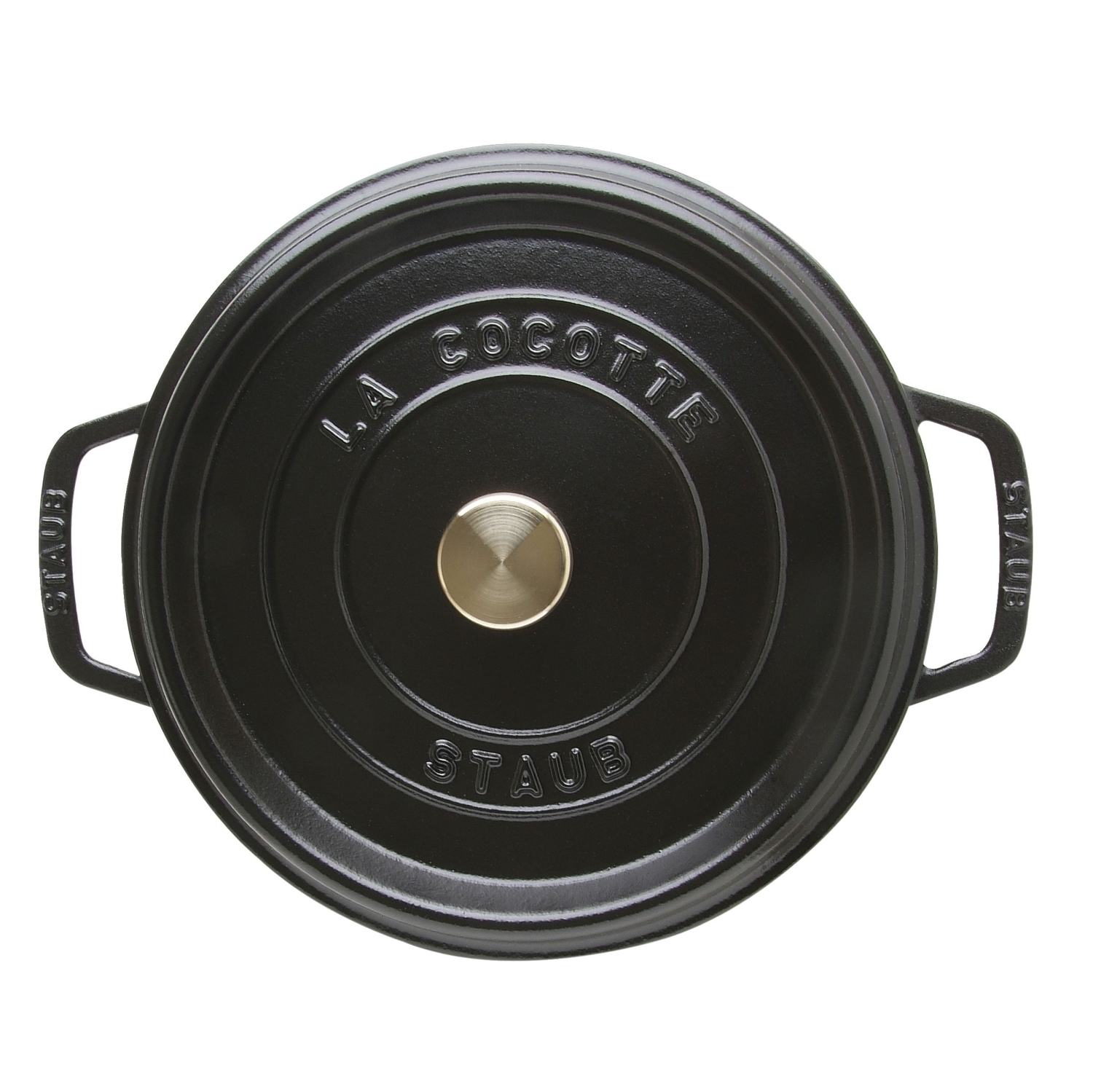 STAUB – Cocotte ronde en fonte La Cocotte 3,7 L, noir