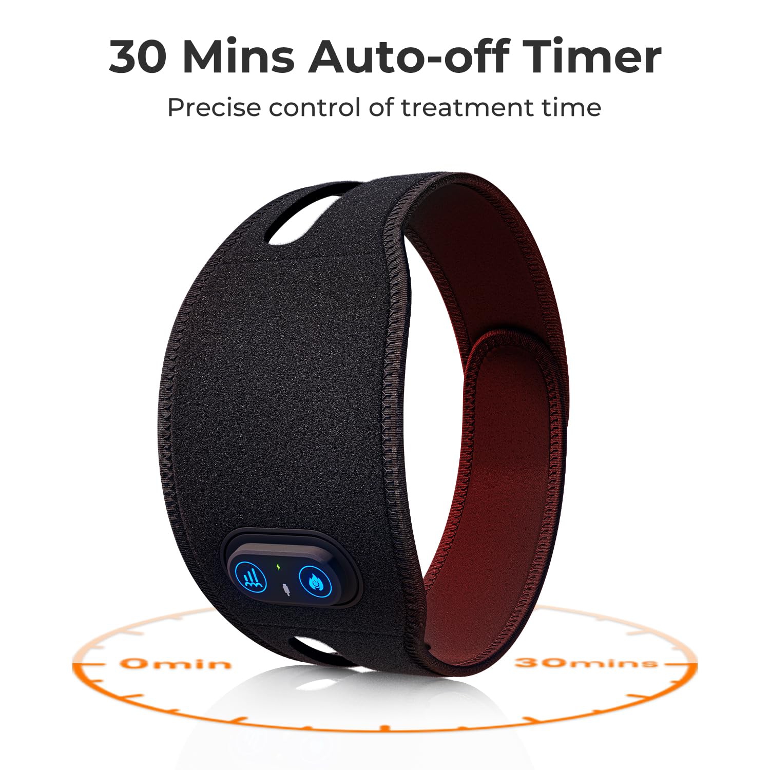 Cordless Red Light Therapy Belt Portable Red Light Therapy for Face and Neck, Red Light Therapy Device Neck Knee Wrap for Muscle Joint Pain