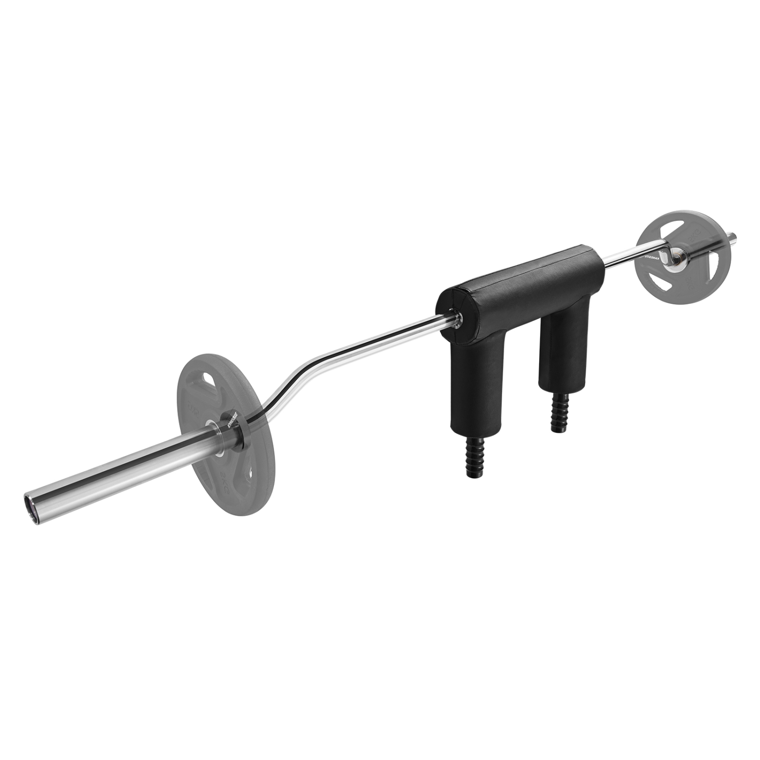 VEVOR 1,500 LBS Safety Squat Bar, Safety Squat Bar Attachment with Shoulder and Arm Pads, 32mm Diameter Weight Bar, Ideal for Front Squats, Lunges,