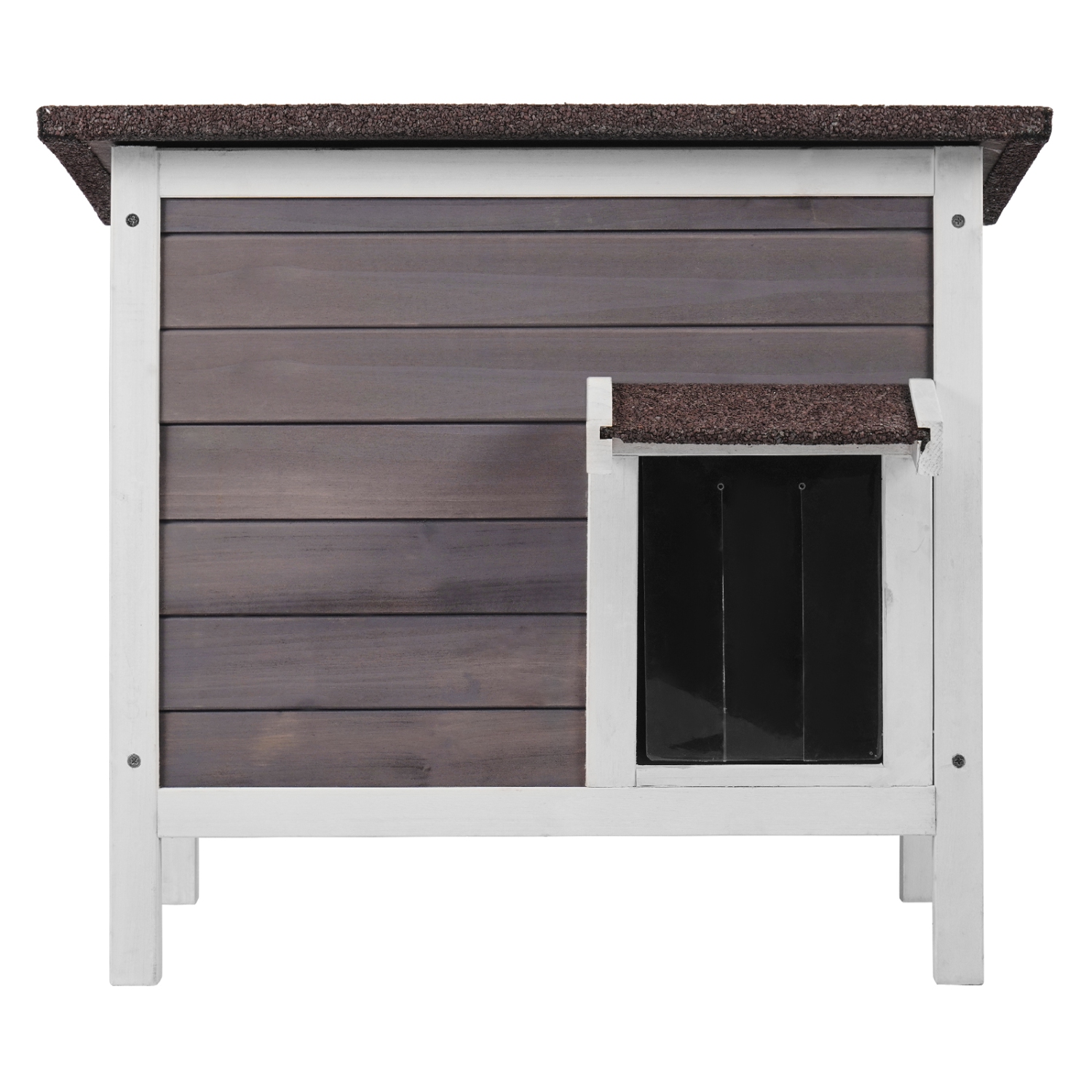 VEVOR 24"L x 20"W x 21"H Outdoor Cat House Weatherproof, Feral Cat Shelter for Multiple Cats, Wooden Cat Rabbit House with All-Round Foam Insulated,