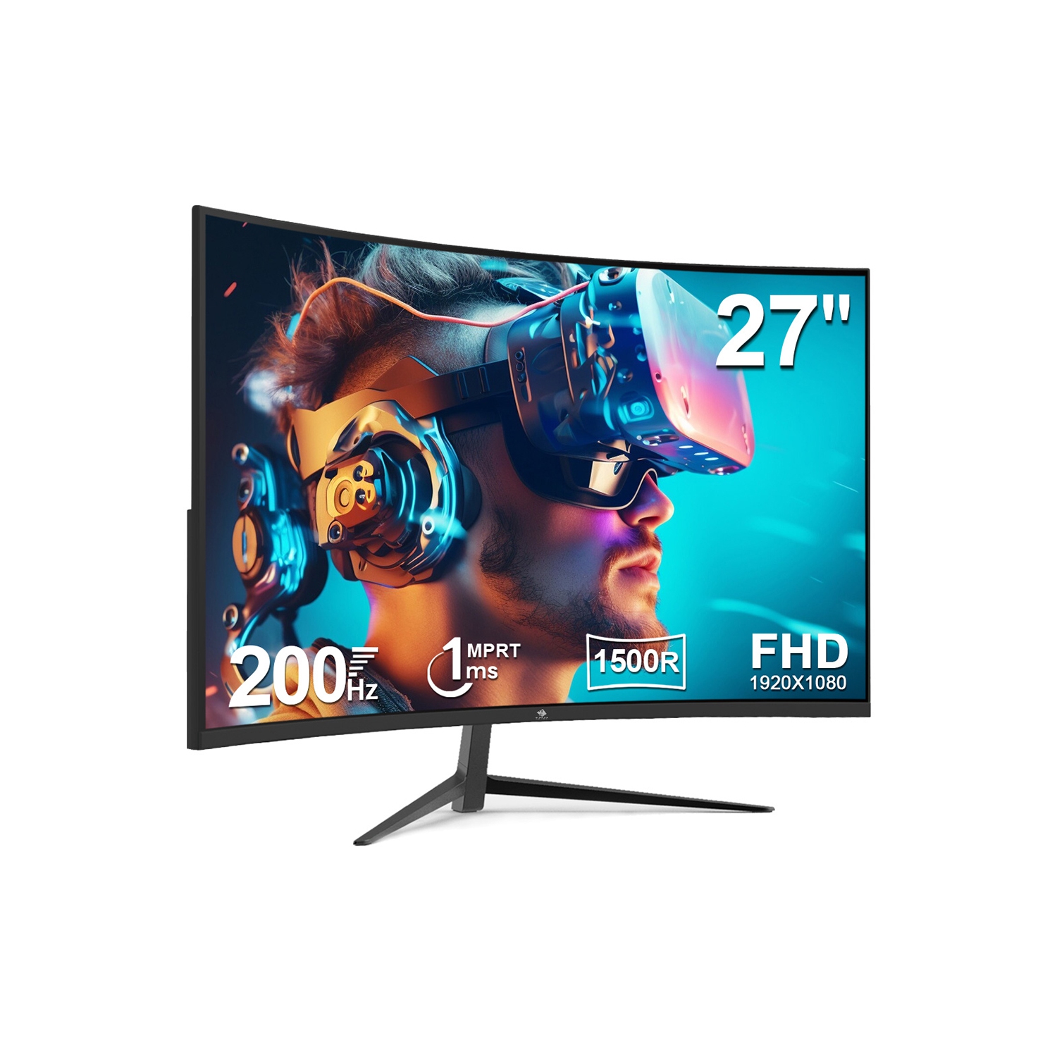 27" 1080P Full HD 1920 x 1080 200Hz 1ms Curved Gaming Monitor, FreeSync Compatible, HDMI 2.1 + DP 1.4