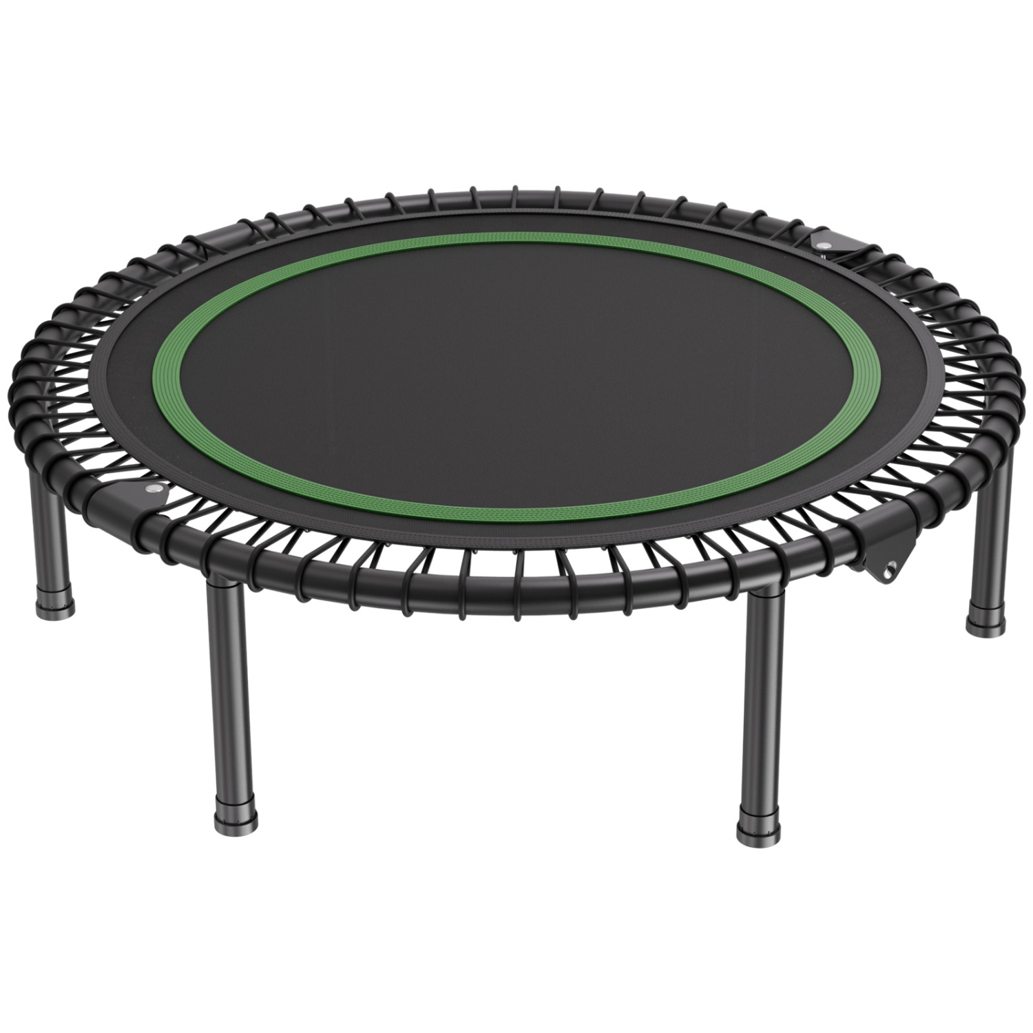 VEVOR 330lbs Max Load Foldable Mini Trampoline, 40 Inch Fitness Rebounder, Stable & Quiet Indoor Small Workout Trampoline, Mini Trampoline for Adults
