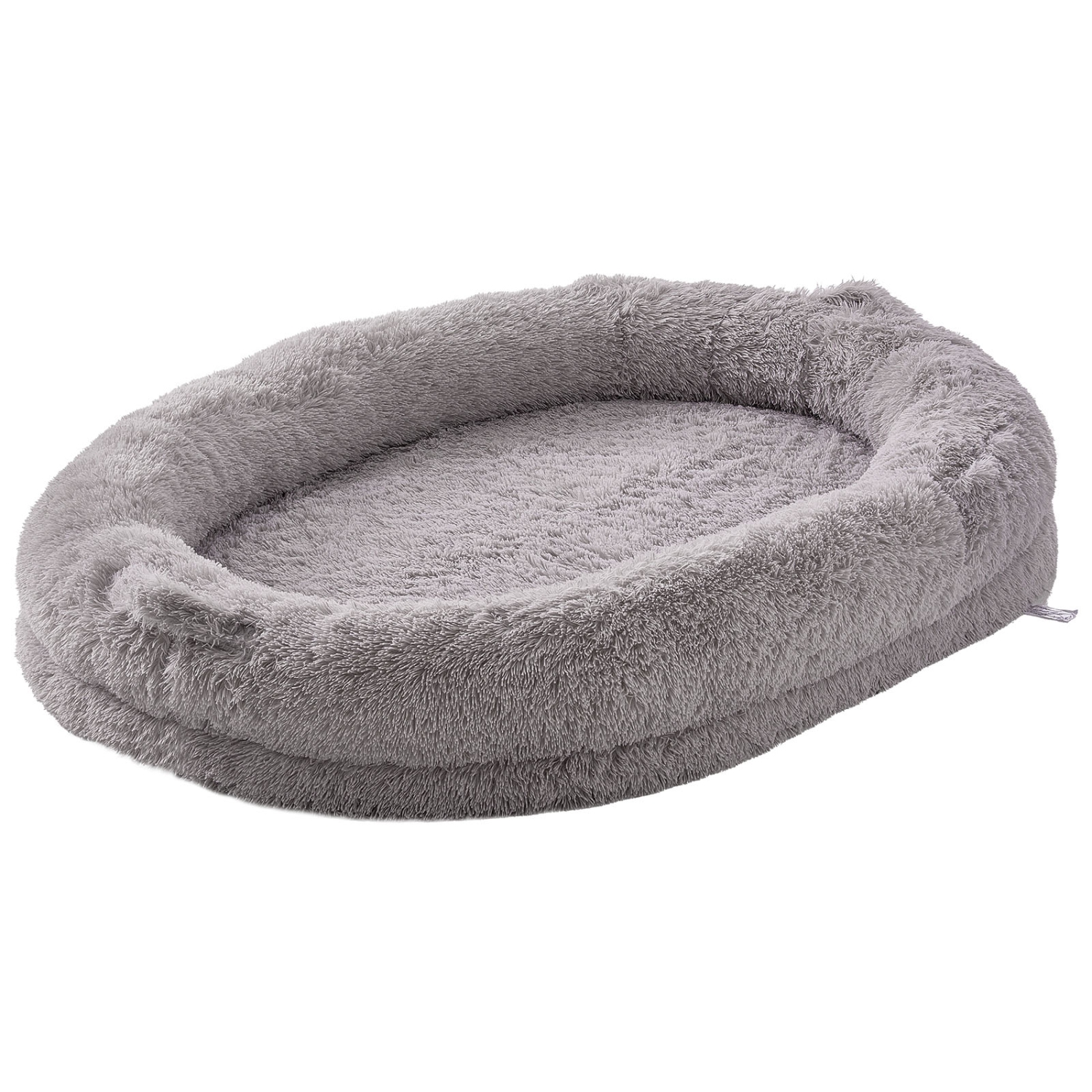 VEVOR 72" x48"x10" Human Dog Bed, Giant Dog Bed for Adult, Human Size Dog Bed with Washable PV Velvet Cover, Egg Orthopedic Foam, Storage Pocket, for