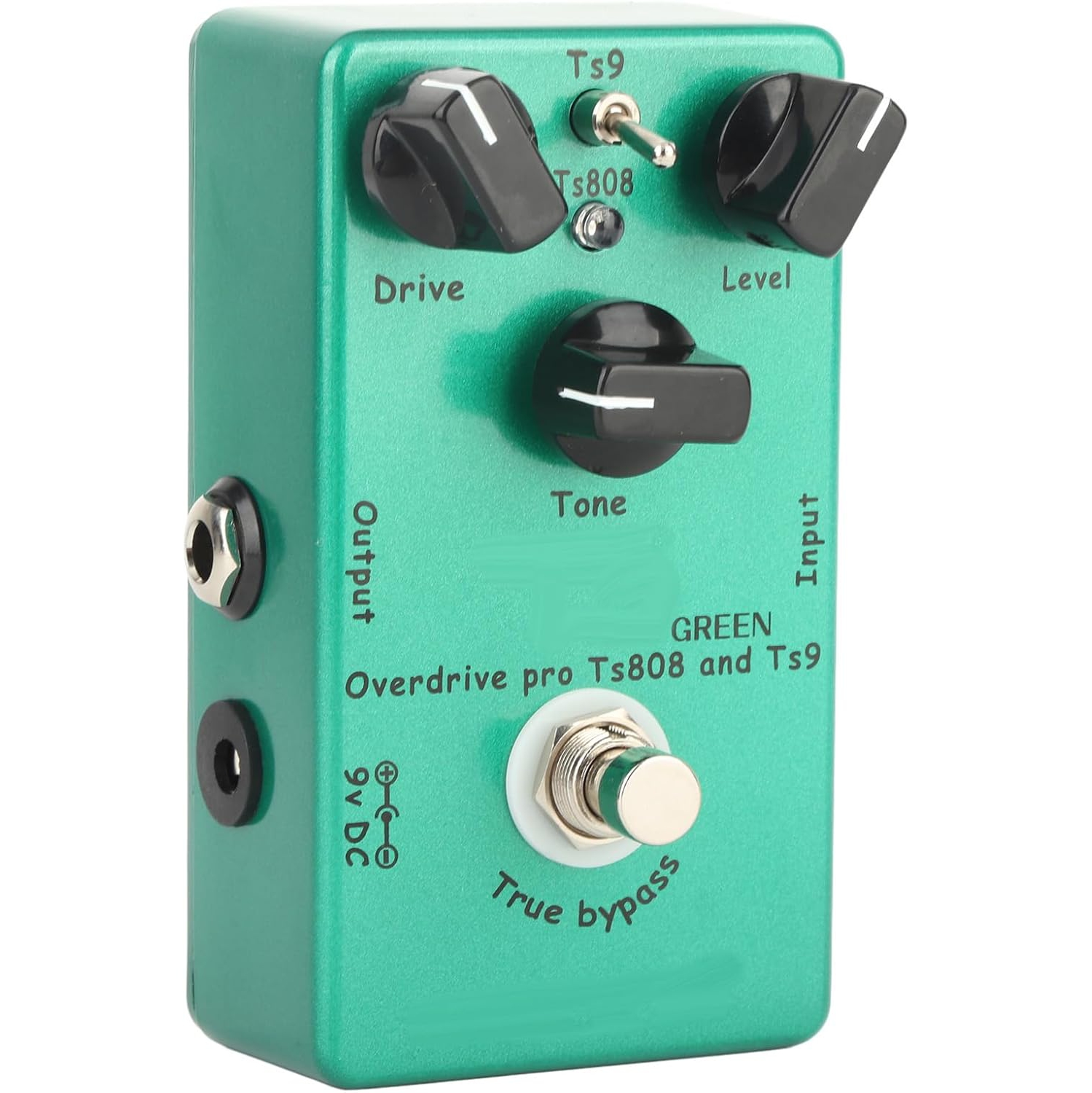 Guitar Effects Pedal, Adjustable Effects Pedal Tube Screamer Overdrive Processor with Classic Distortion Tone Effect for Guitar and Bass