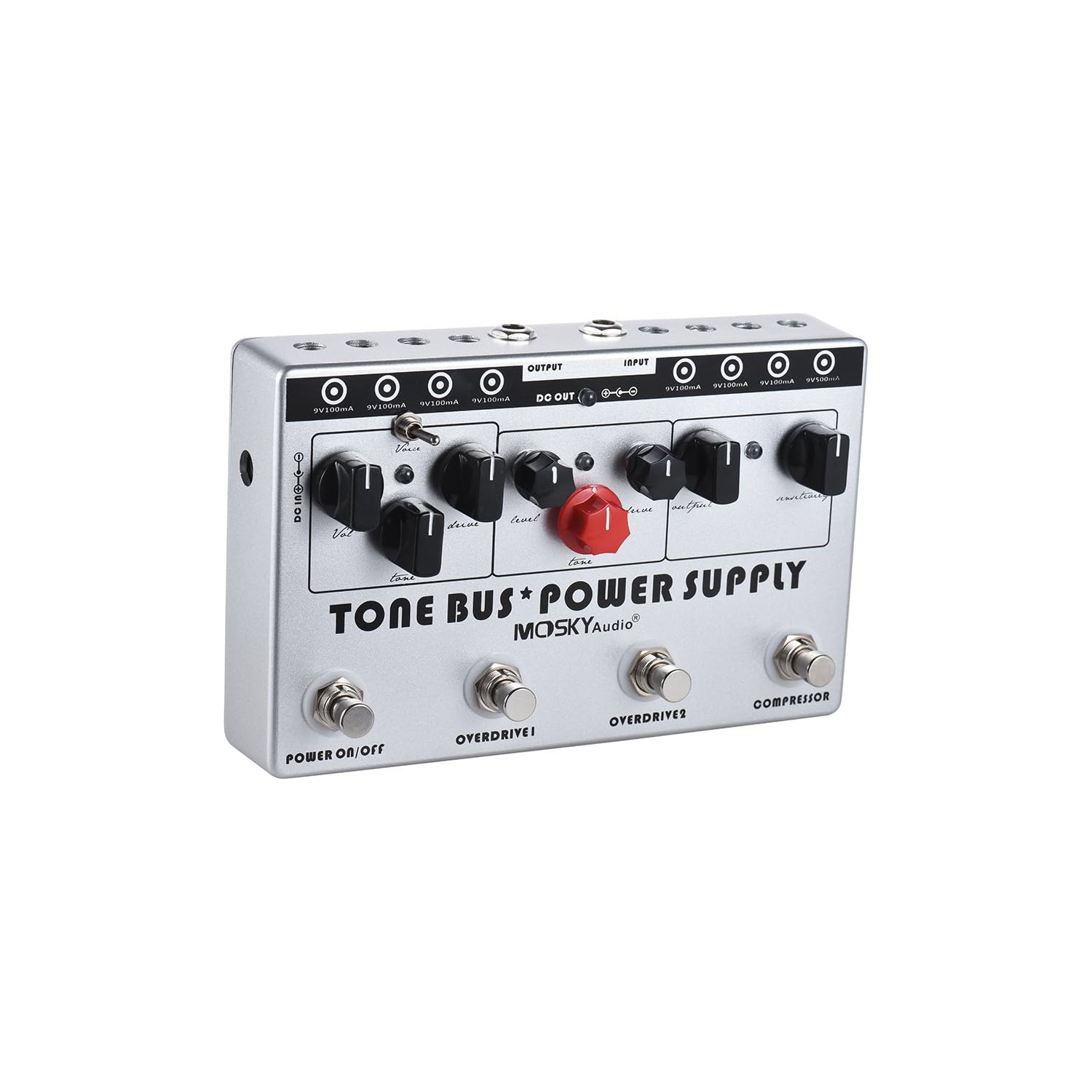 3-in-1 professional guitar effects + power supply system | Compression + double overload | 8 independent power supplies | Recording-grade tone chain