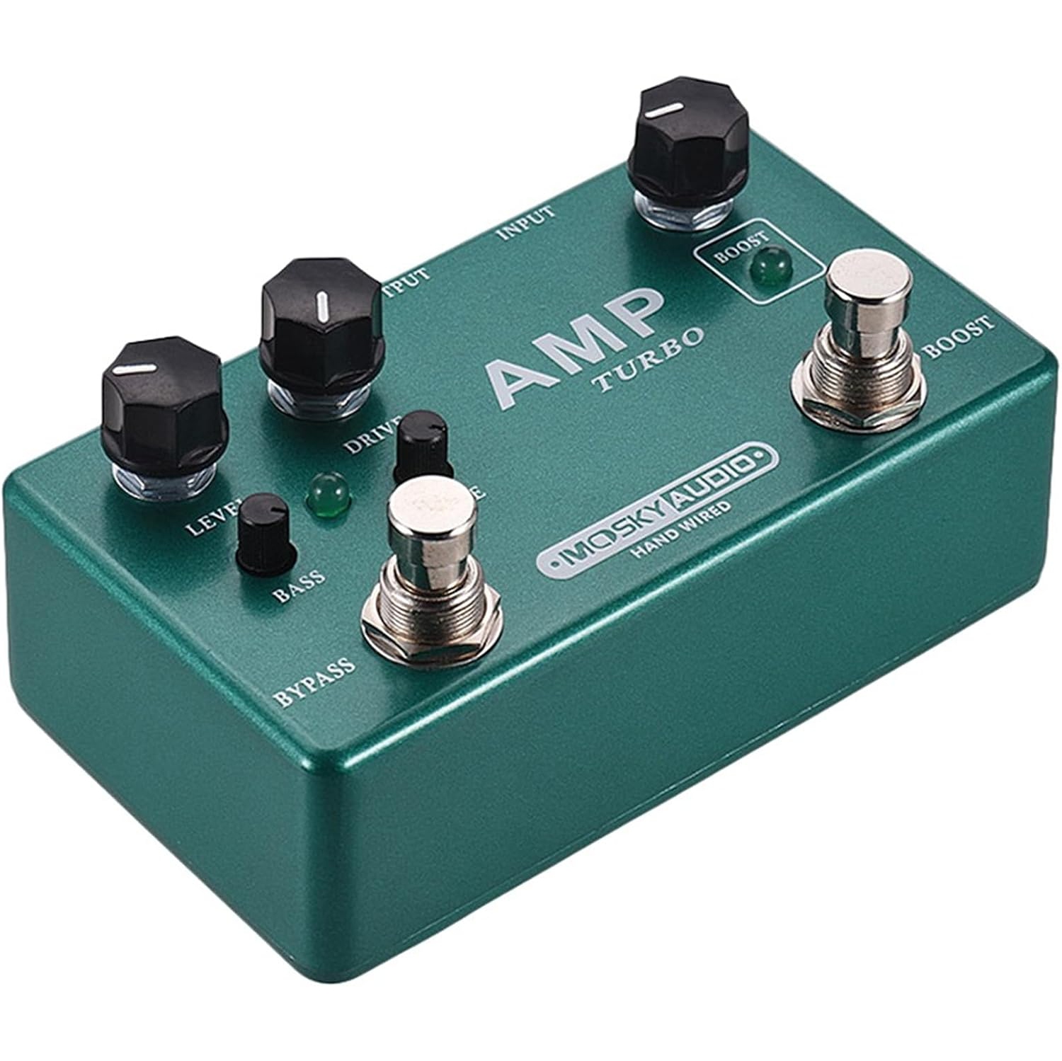 3-in-1 multifunctional guitar effects pedal｜Overdrive/boost/preamp｜Dual channel independent switching｜All-metal portable body