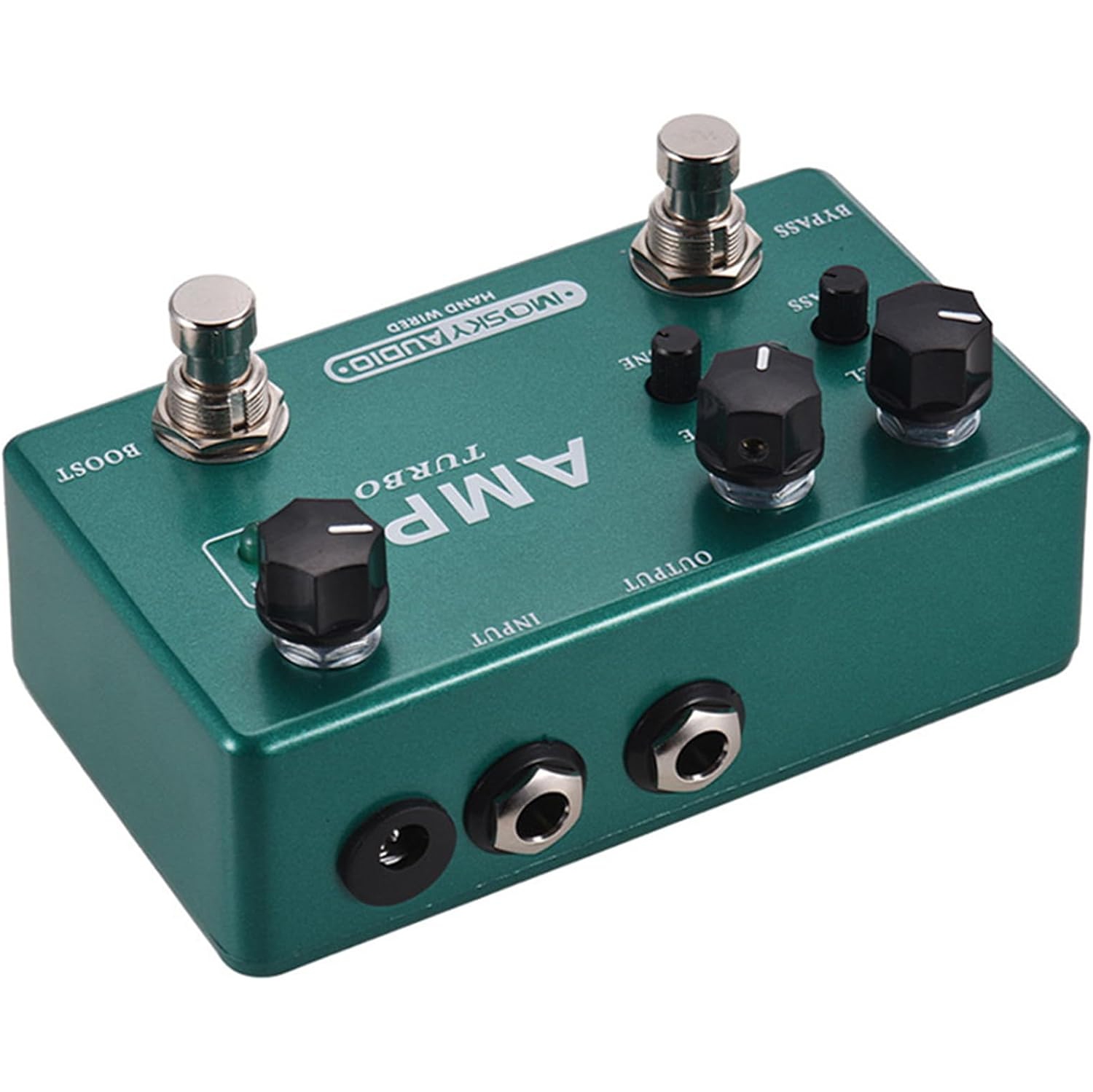 3-in-1 multifunctional guitar effects pedal｜Overdrive/boost/preamp｜Dual channel independent switching｜All-metal portable body