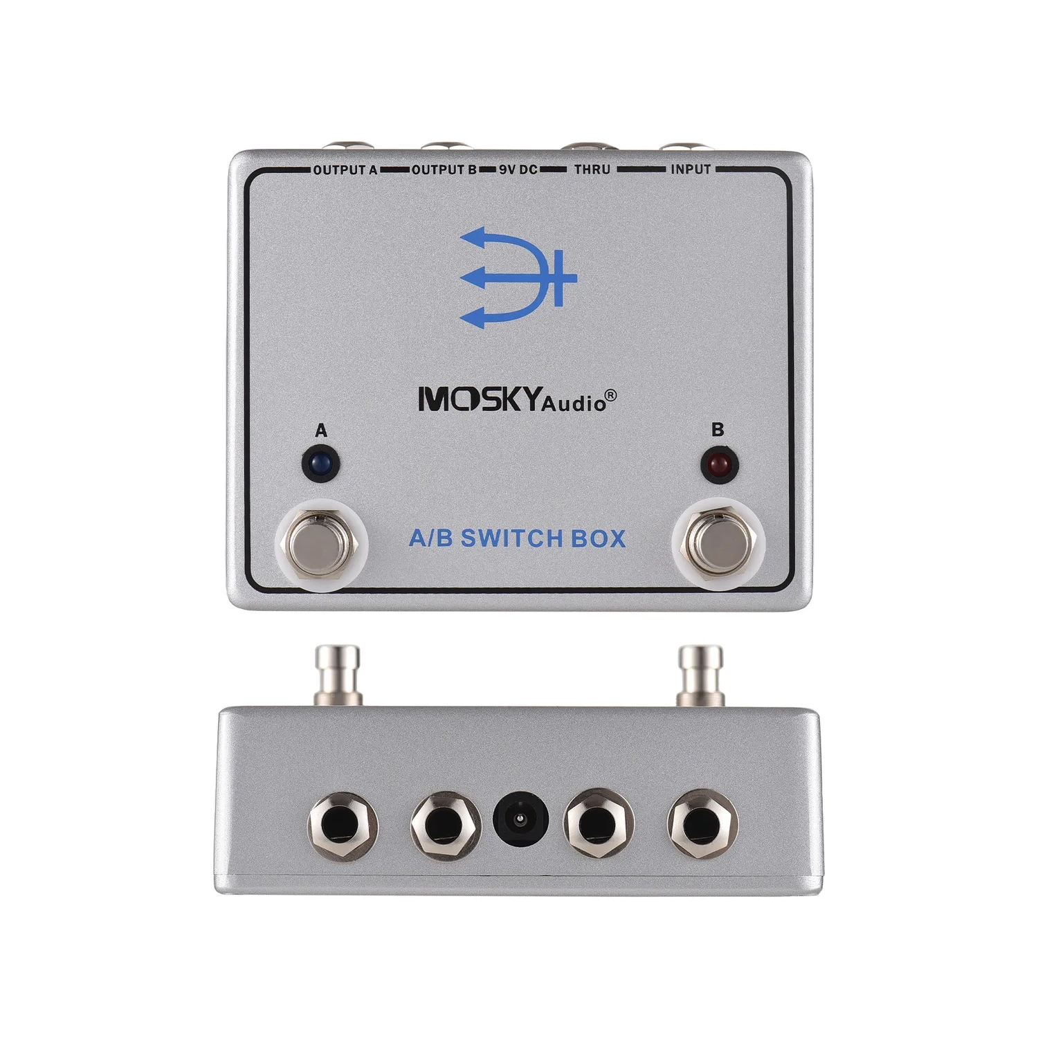 Guitar pedal effects｜A/B channel switch｜Dual signal selection｜9V power supply｜Universal for guitar/bass｜Metal body