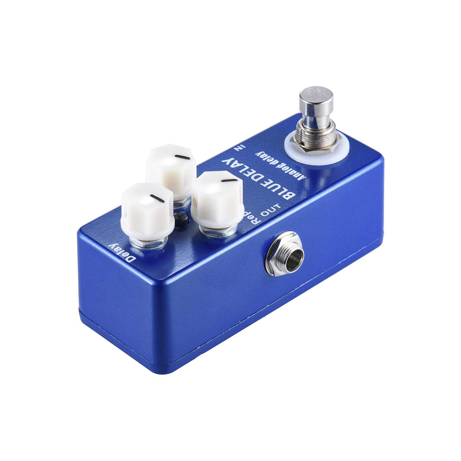 Pure analog delay guitar effects - 25-450ms adjustable, three-knob control, true bypass design