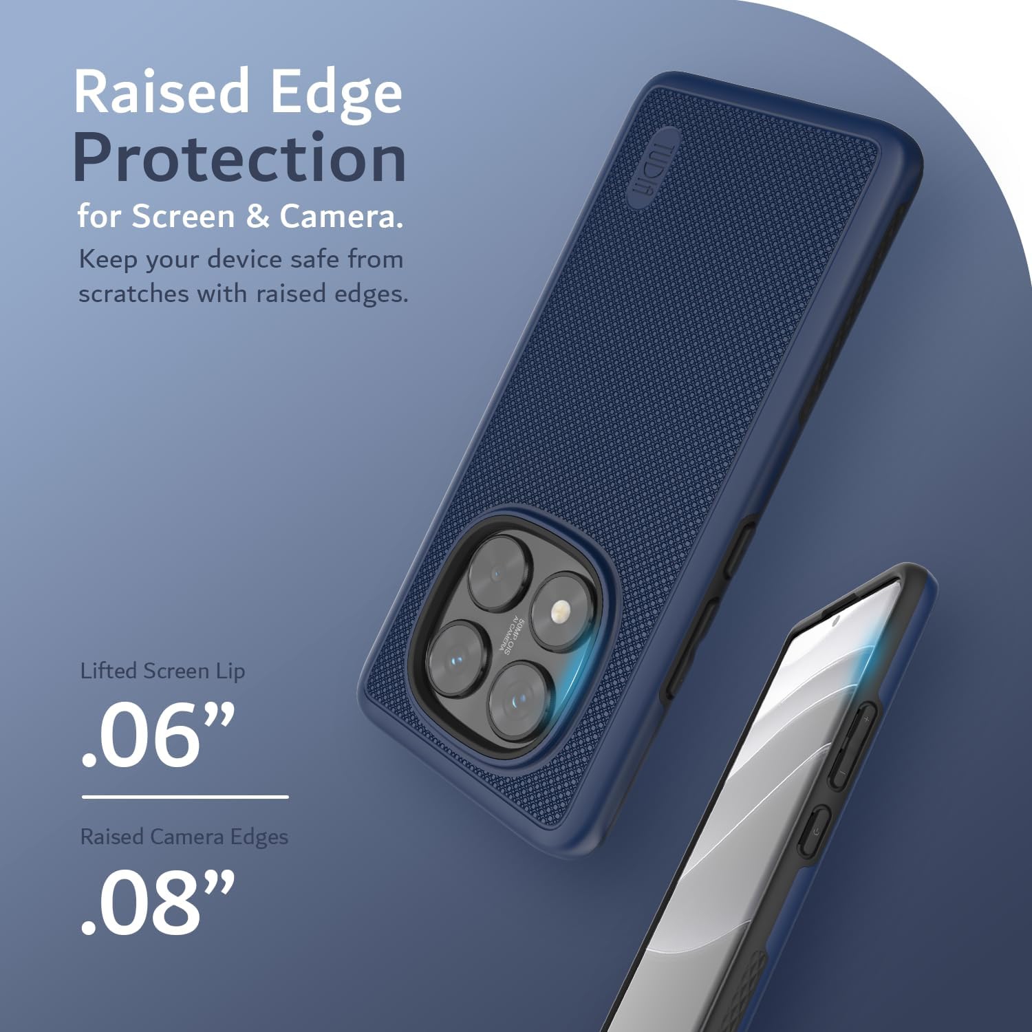 TUDIA MergeGrip Xiaomi Redmi Note 14 Pro 5G Case 2025 - Indigo Blue