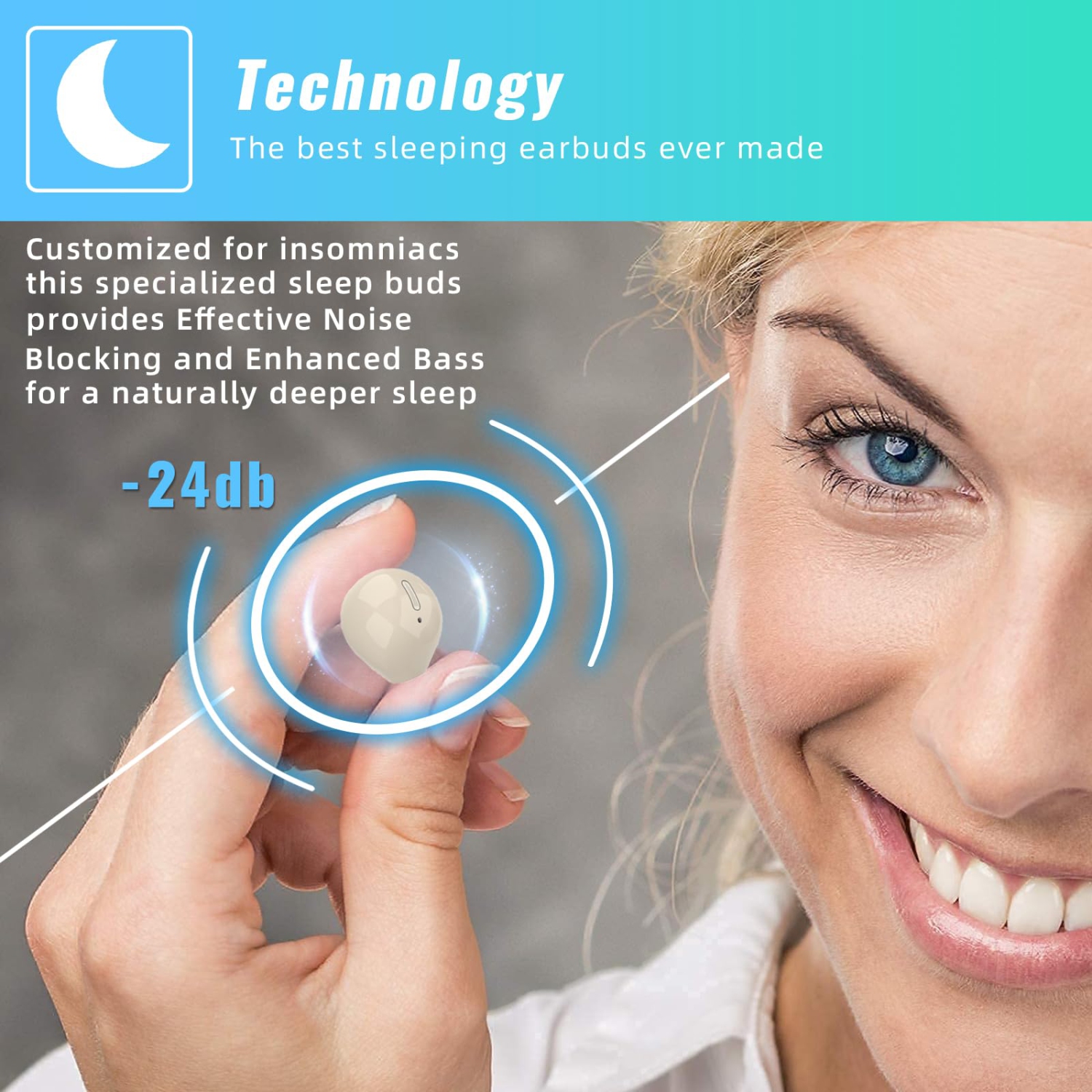 Casque d'écoute professionnel Bluetooth, écouteurs bouton sans fil Mini Sports avec étui de recharge