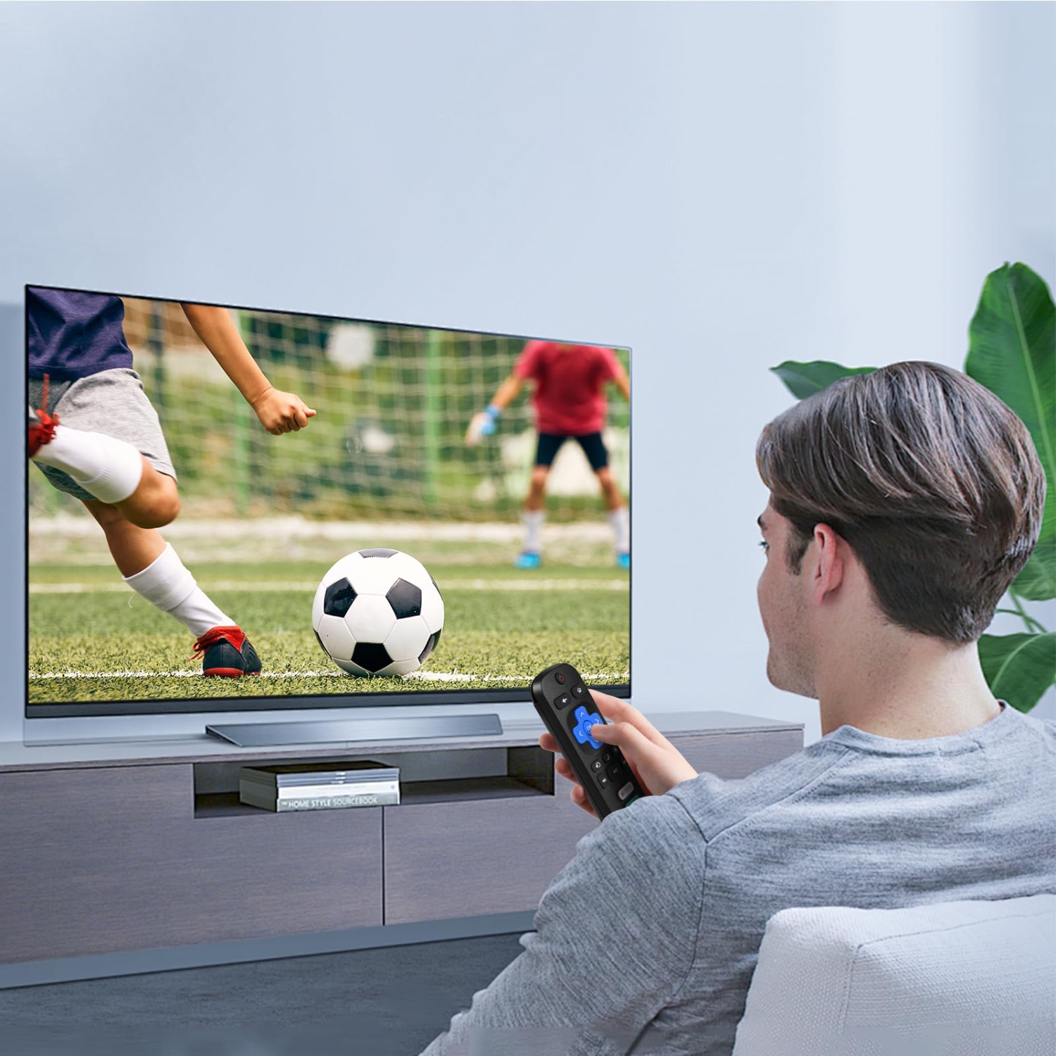 2-Pack TV Remote Control Compatible with Roku TVs